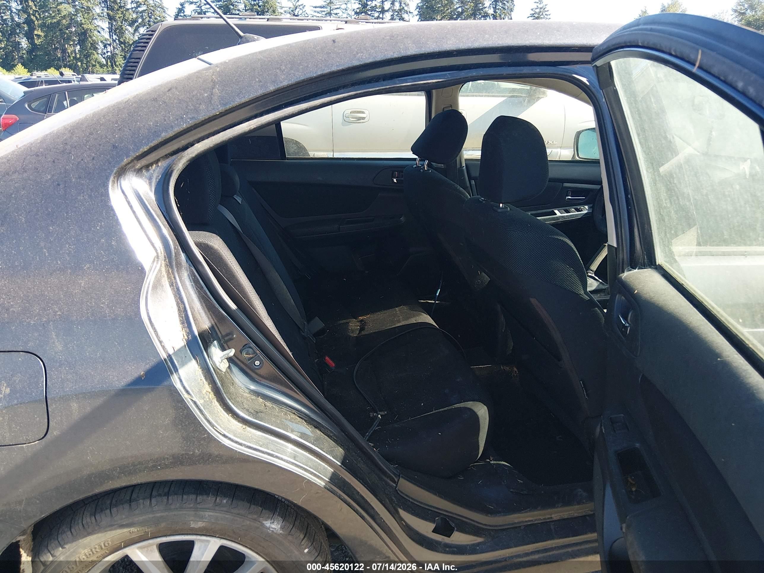2012 Subaru Impreza 2.0i Premium Черный vin: JF1GJAC67CH007945