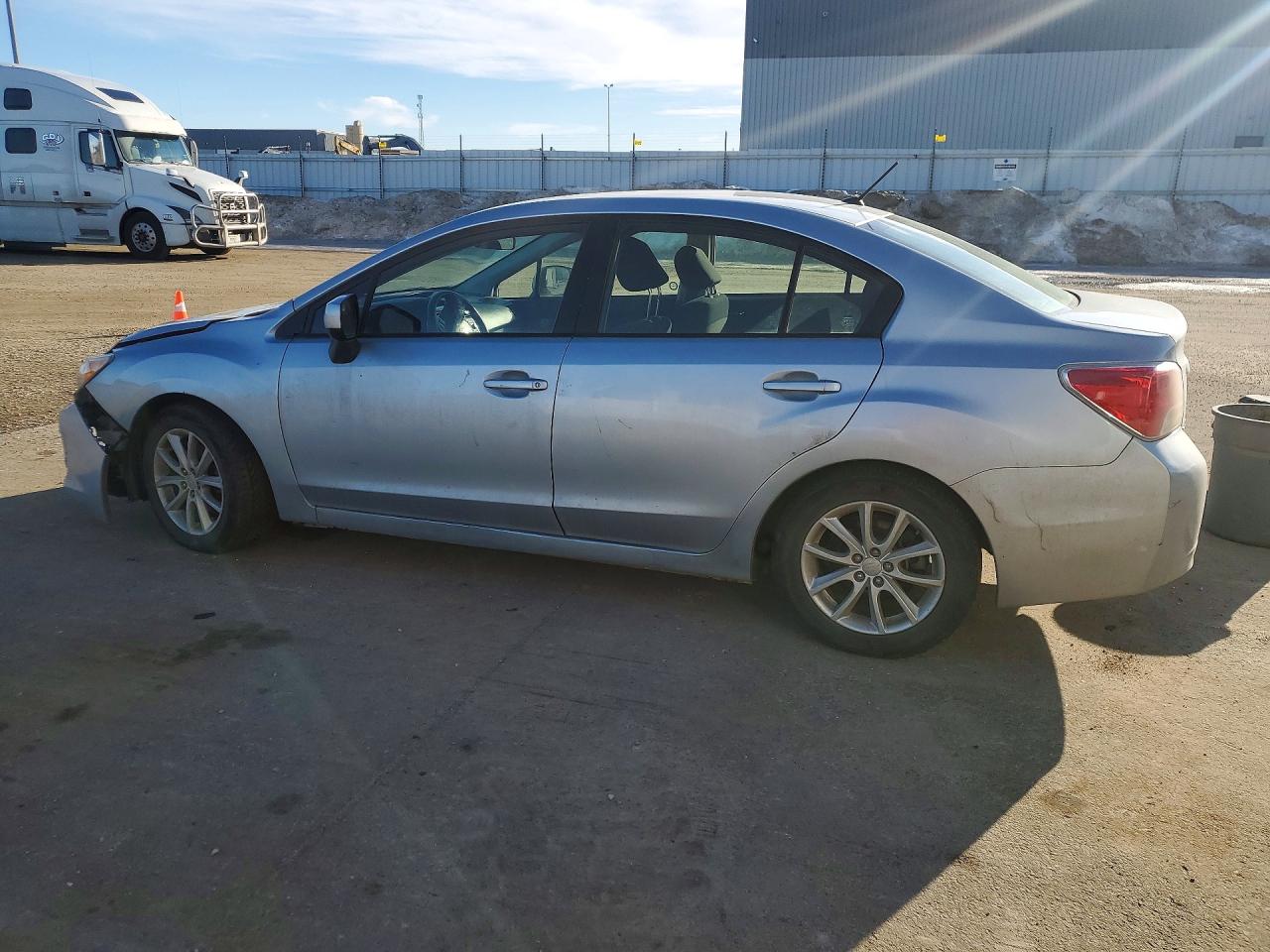 2014 Subaru Impreza Premium Silver vin: JF1GJAC67EH003347