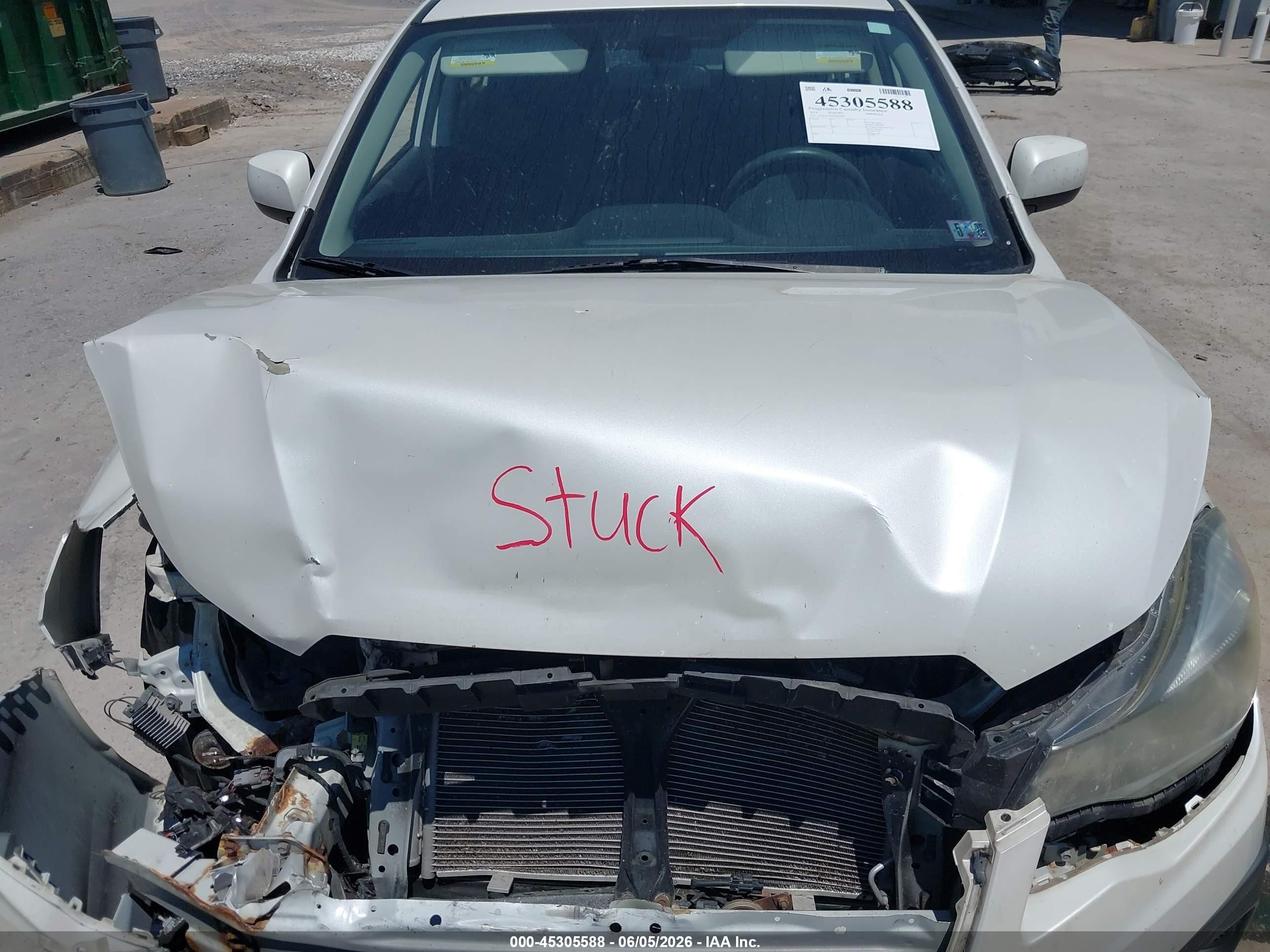2014 Subaru Impreza 2.0i Premium White vin: JF1GJAC67EH007589