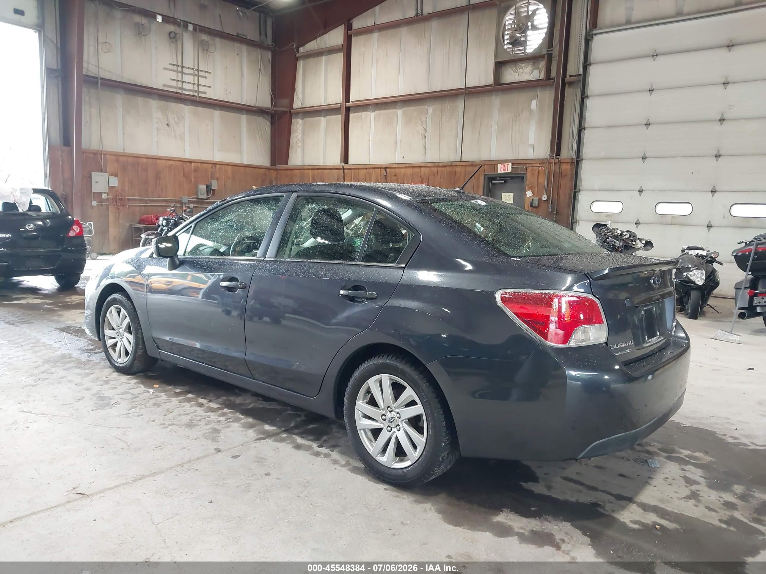 2015 Subaru Impreza 2.0i Premium Gray vin: JF1GJAC67FH002085