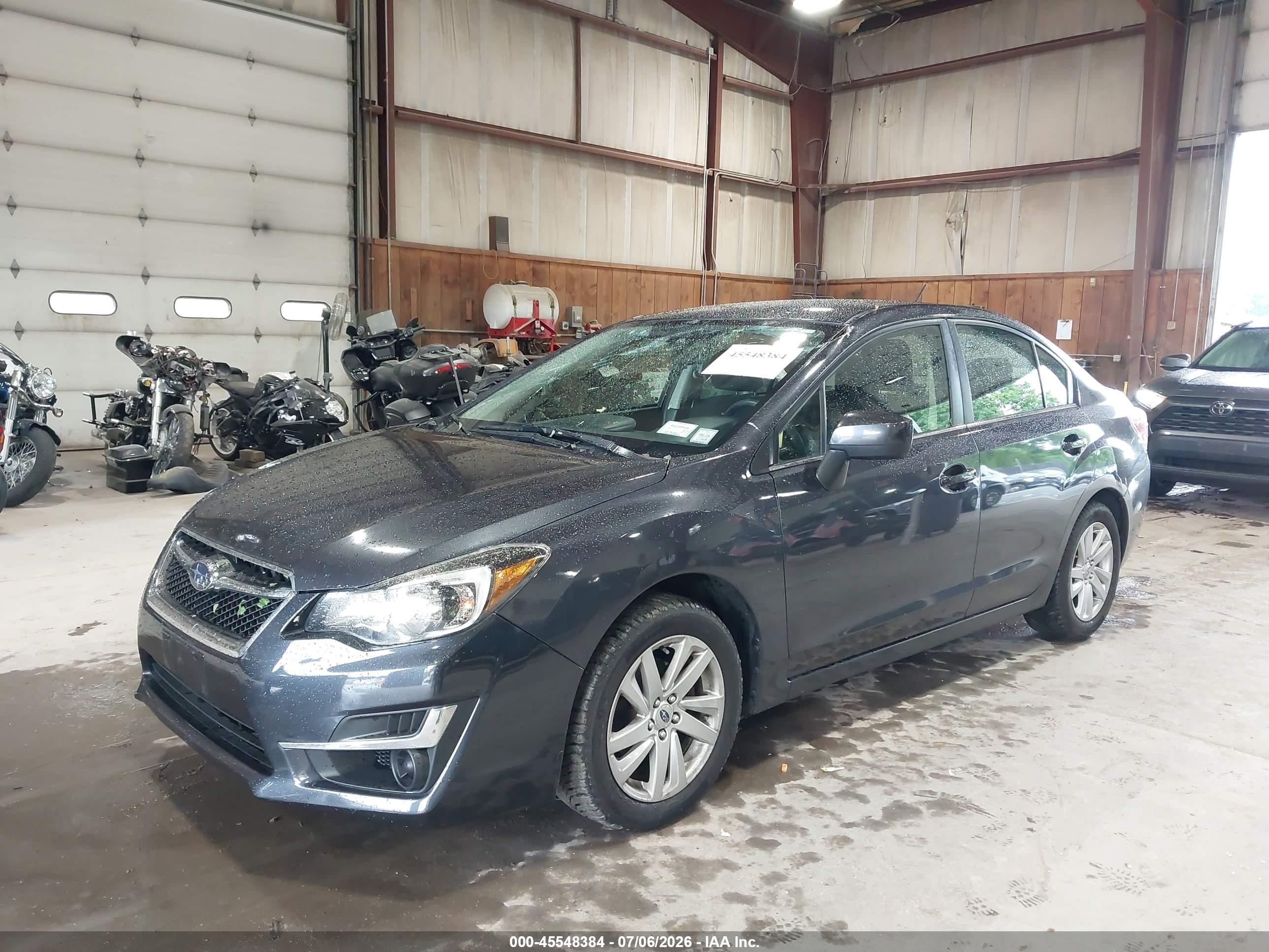 2015 Subaru Impreza 2.0i Premium Gray vin: JF1GJAC67FH002085