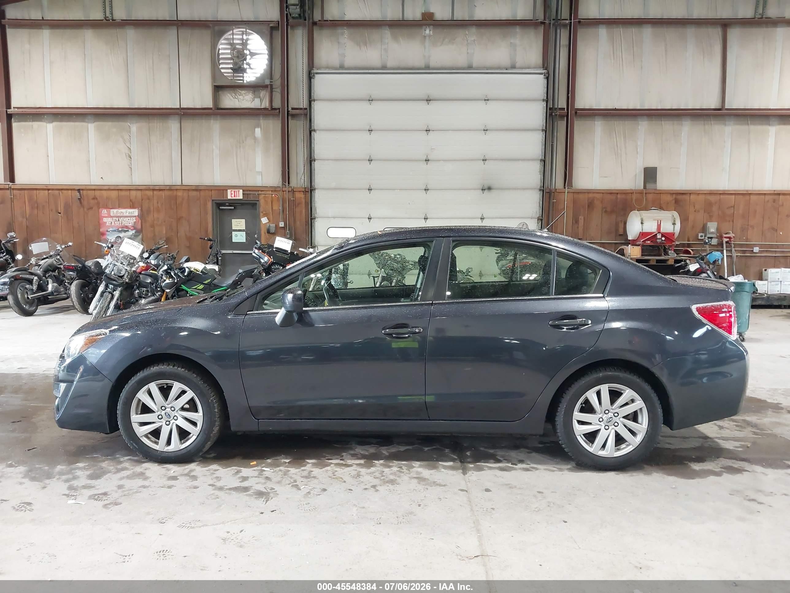 2015 Subaru Impreza 2.0i Premium Gray vin: JF1GJAC67FH002085