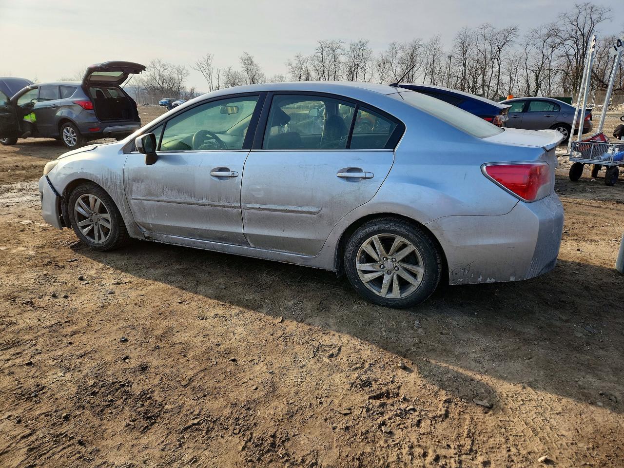 2015 Subaru Impreza Premium Silver vin: JF1GJAC67FH009554