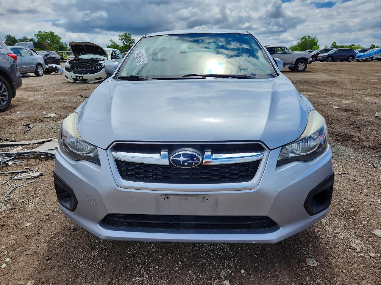 2012 Subaru Impreza Premium Серебряный vin: JF1GJAC68CH013351