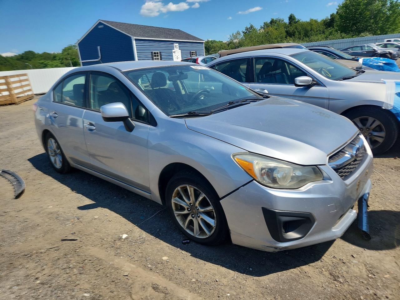 2012 Subaru Impreza Premium Silver vin: JF1GJAC68CH023250