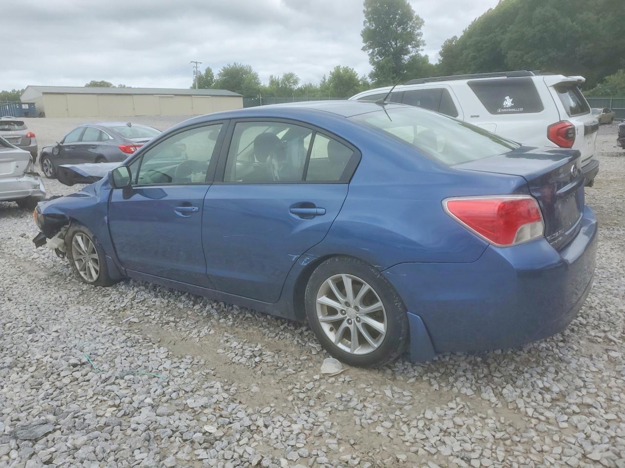 2013 Subaru Impreza Premium Blue vin: JF1GJAC68DH014047