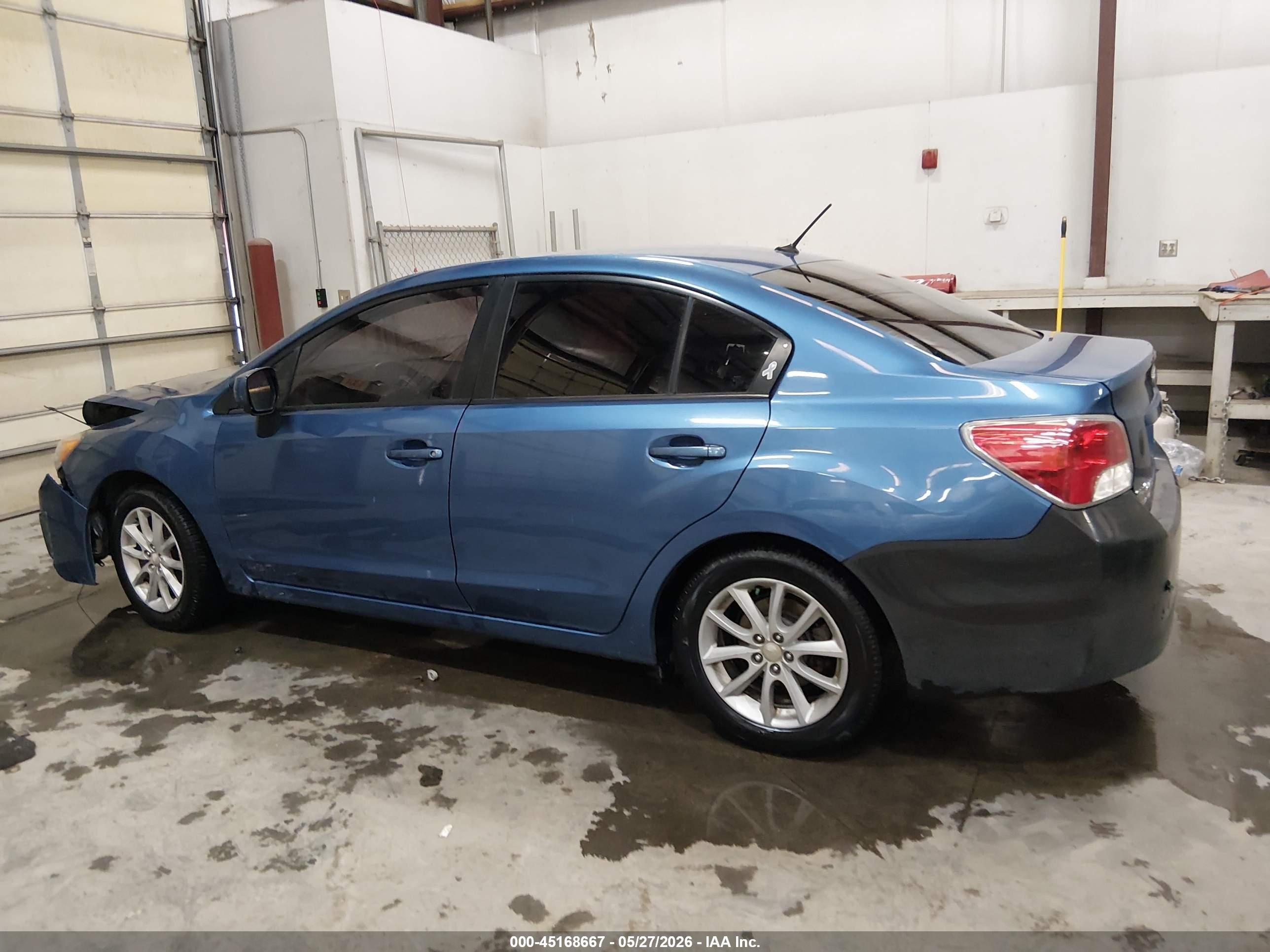 2014 Subaru Impreza 2.0i Premium Blue vin: JF1GJAC68EG016789