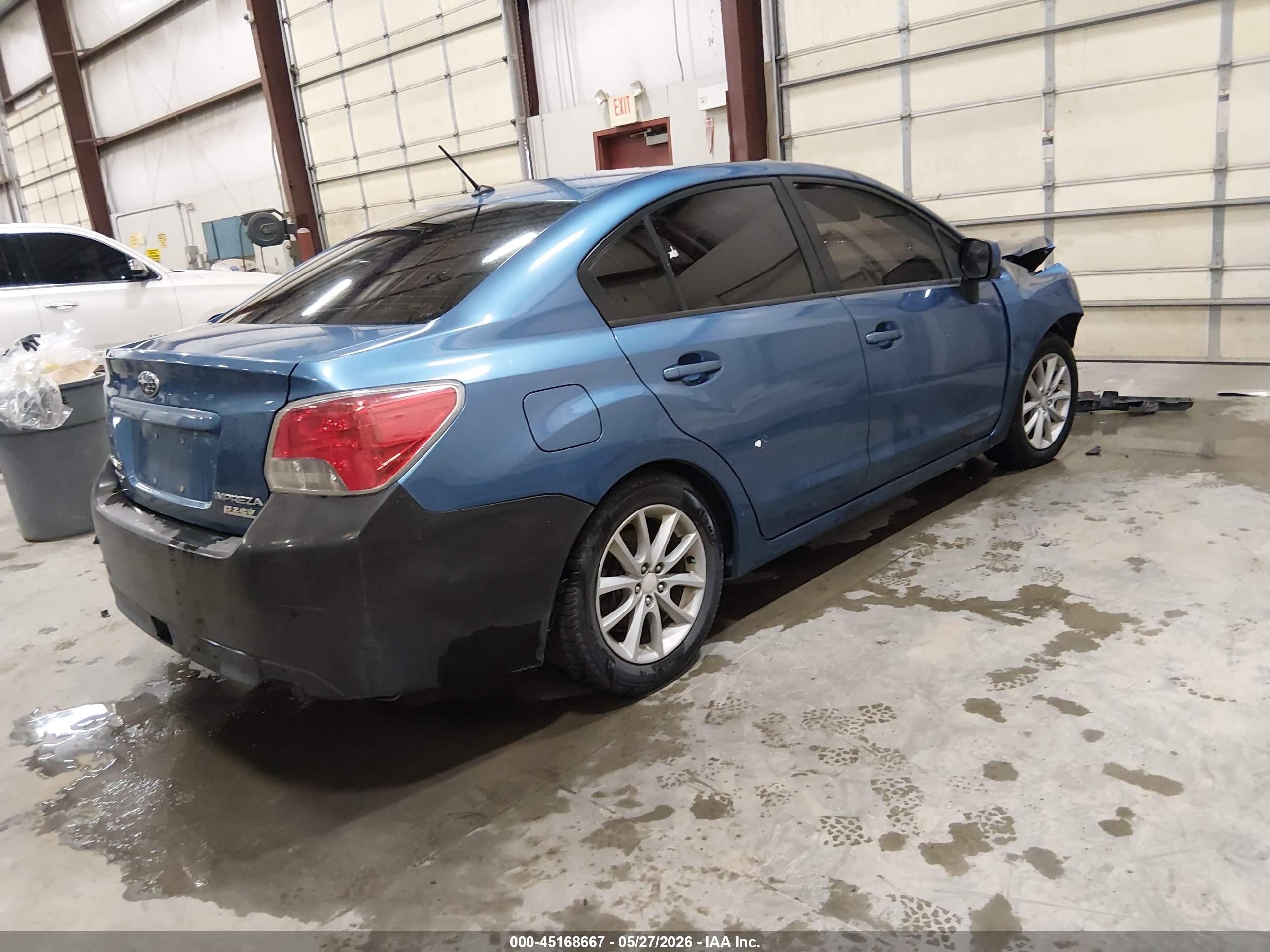 2014 Subaru Impreza 2.0i Premium Blue vin: JF1GJAC68EG016789