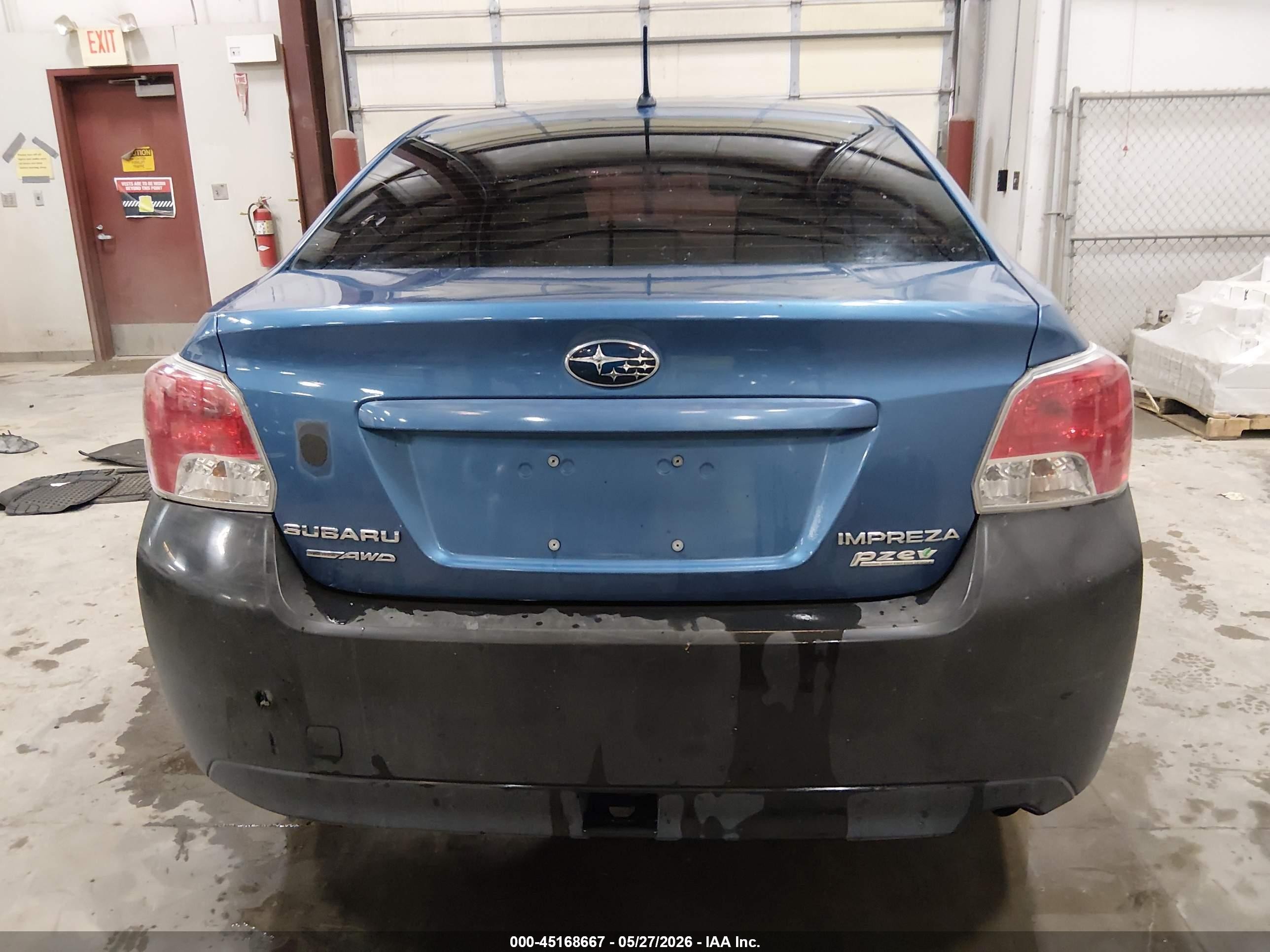 2014 Subaru Impreza 2.0i Premium Blue vin: JF1GJAC68EG016789
