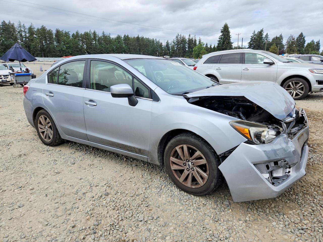 2015 Subaru Impreza Premium Silver vin: JF1GJAC68FH008476