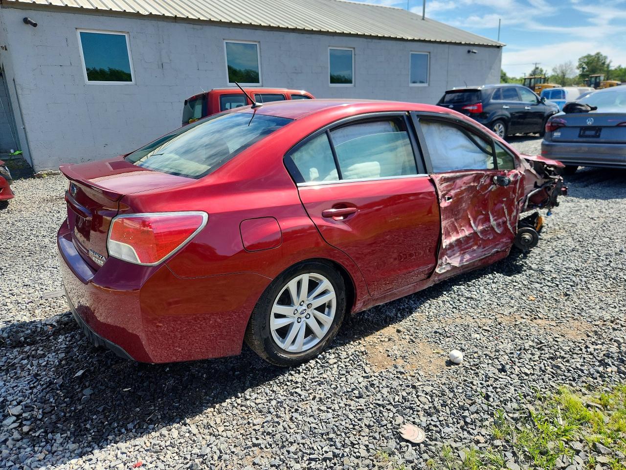 2015 Subaru Impreza Premium Maroon vin: JF1GJAC68FH015752