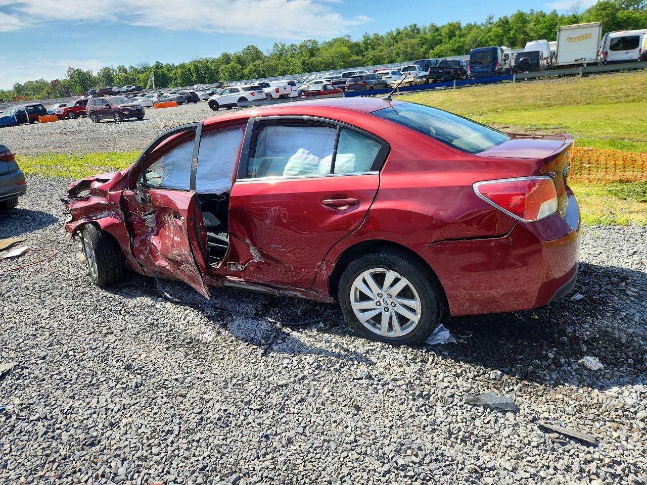 2015 Subaru Impreza Premium Maroon vin: JF1GJAC68FH015752