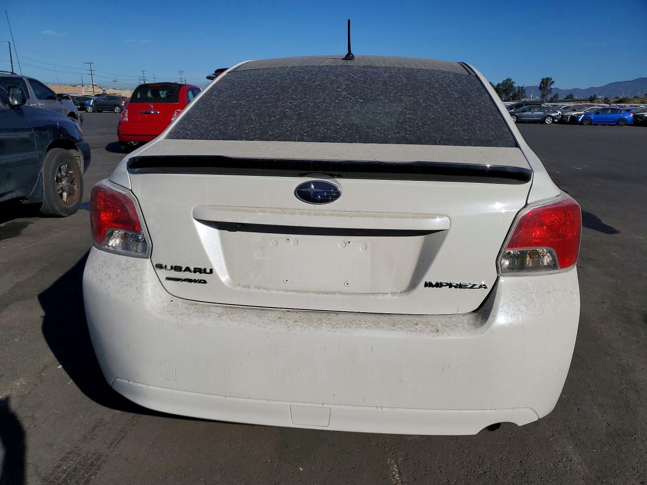2015 Subaru Impreza Premium White vin: JF1GJAC68FH019204