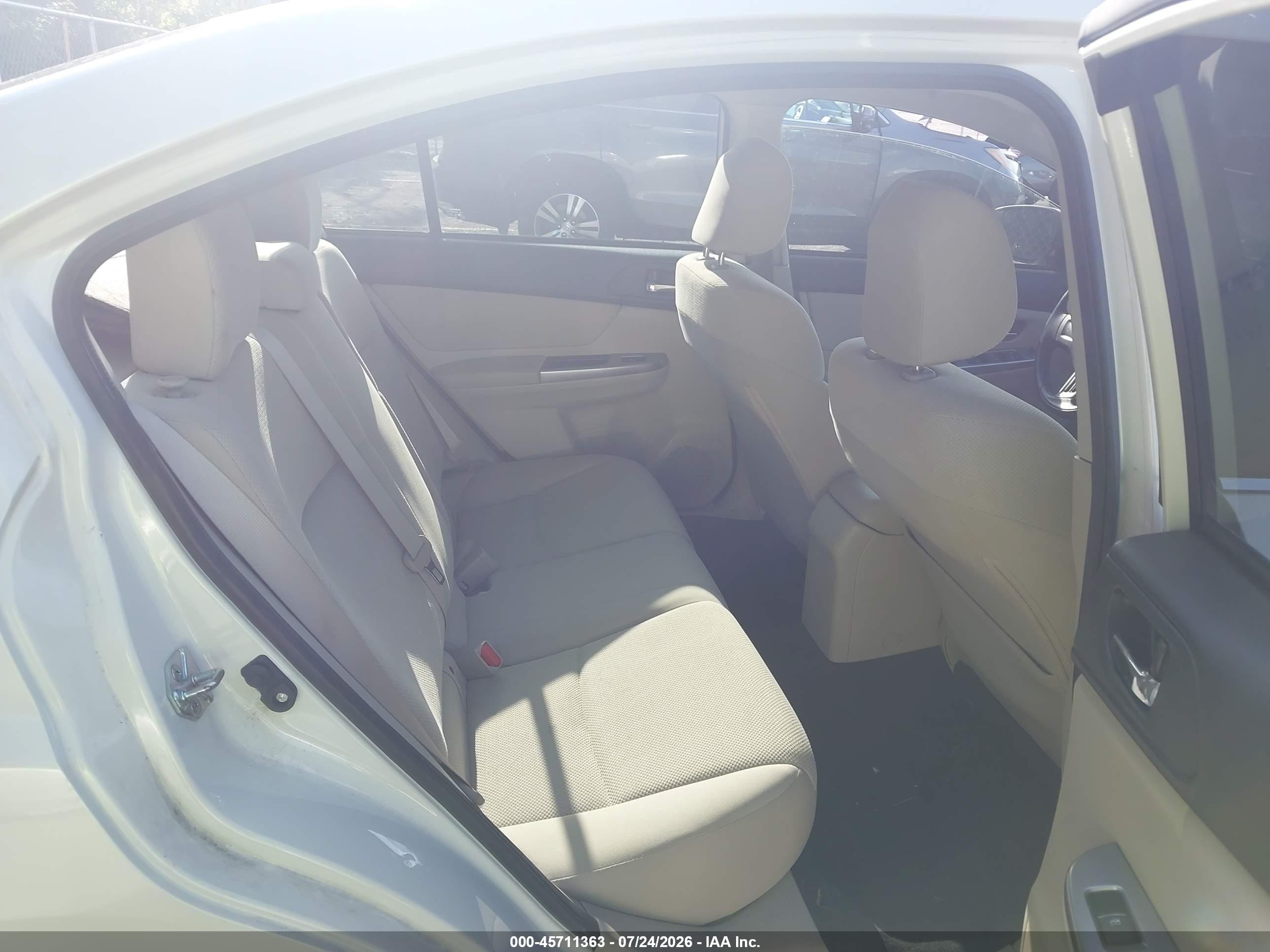 2015 Subaru Impreza 2.0i Premium White vin: JF1GJAC68FH021566