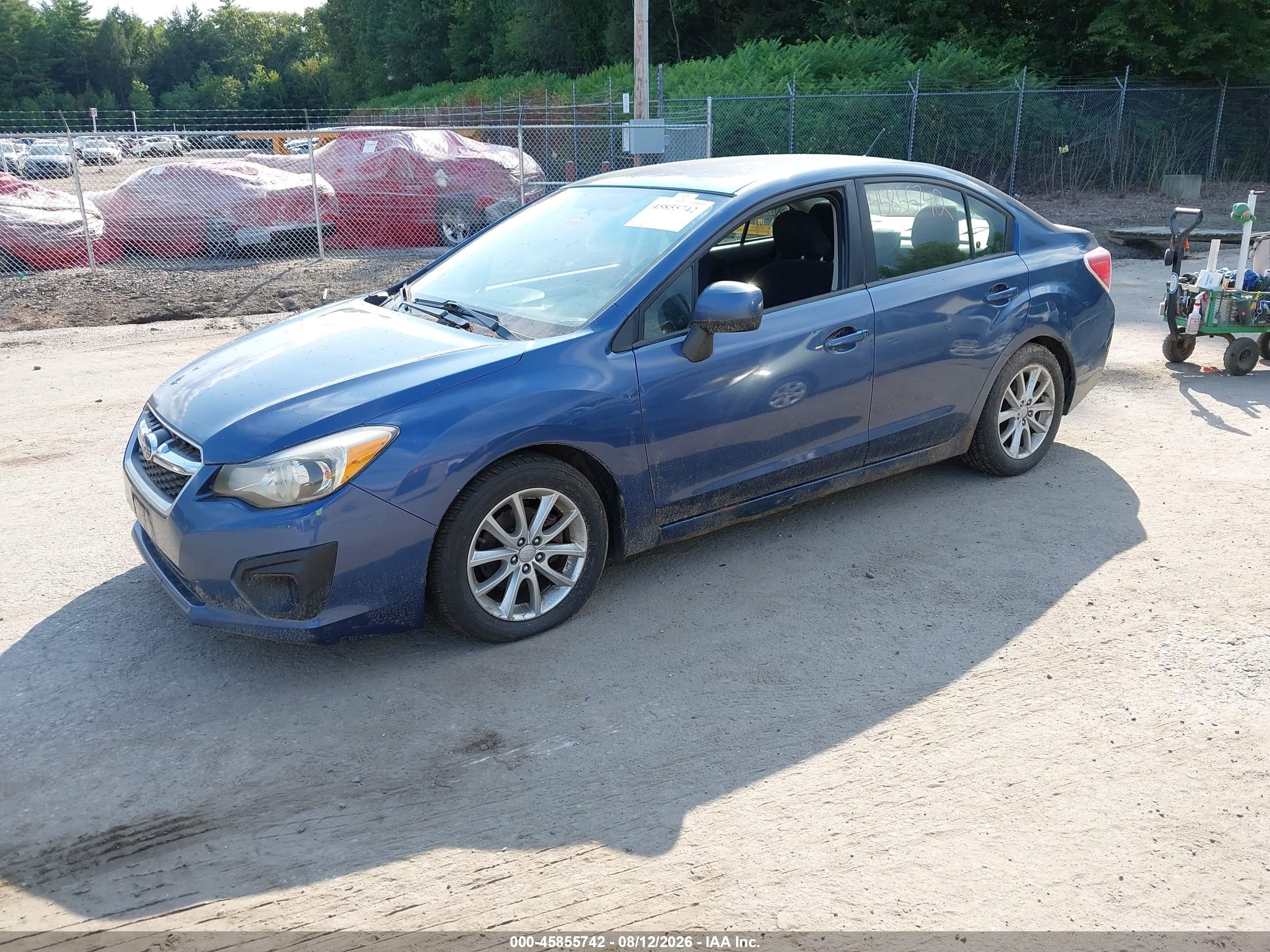 2012 Subaru Impreza 2.0i Premium Синий vin: JF1GJAC69CH019319