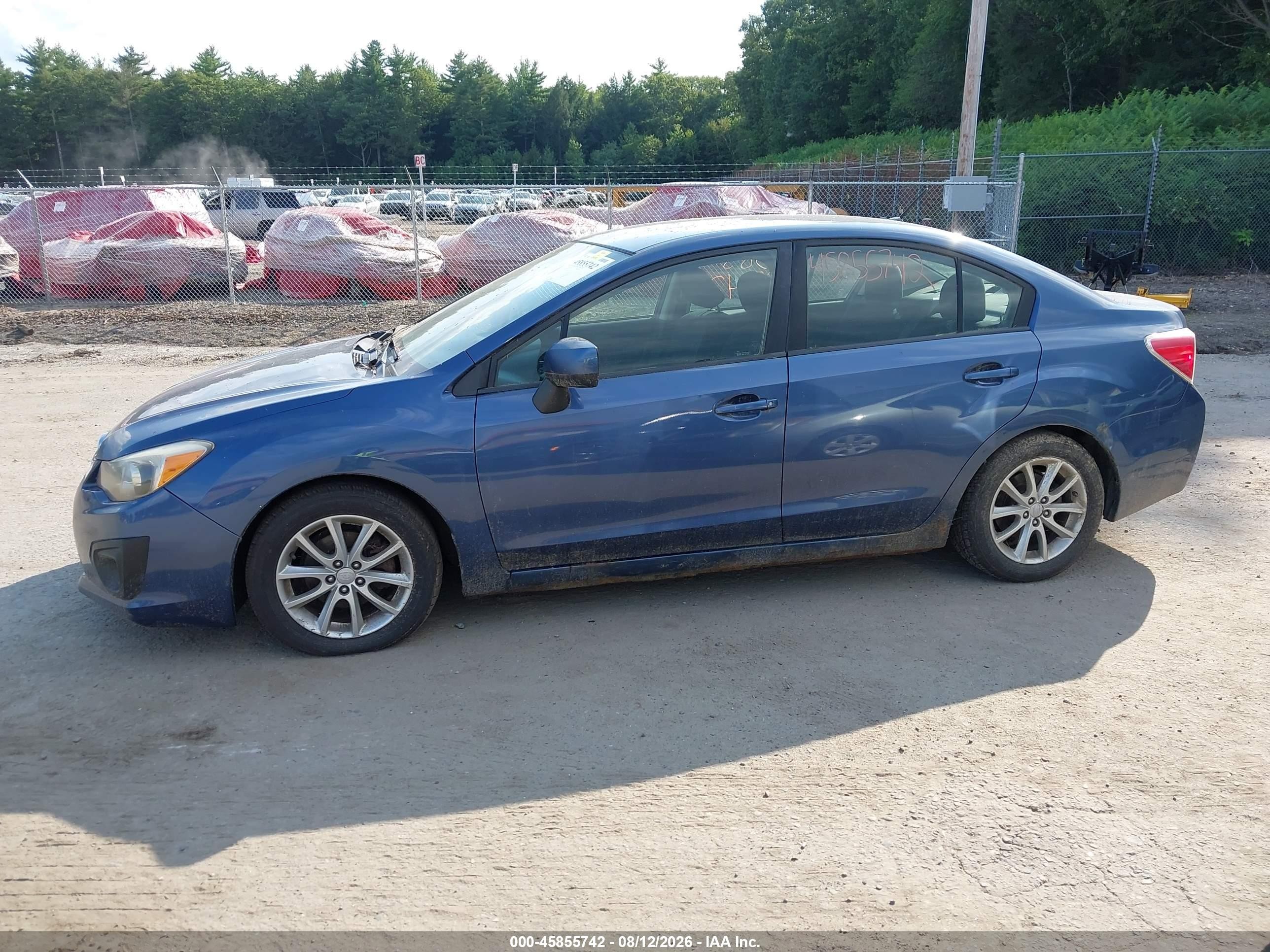 2012 Subaru Impreza 2.0i Premium Синий vin: JF1GJAC69CH019319