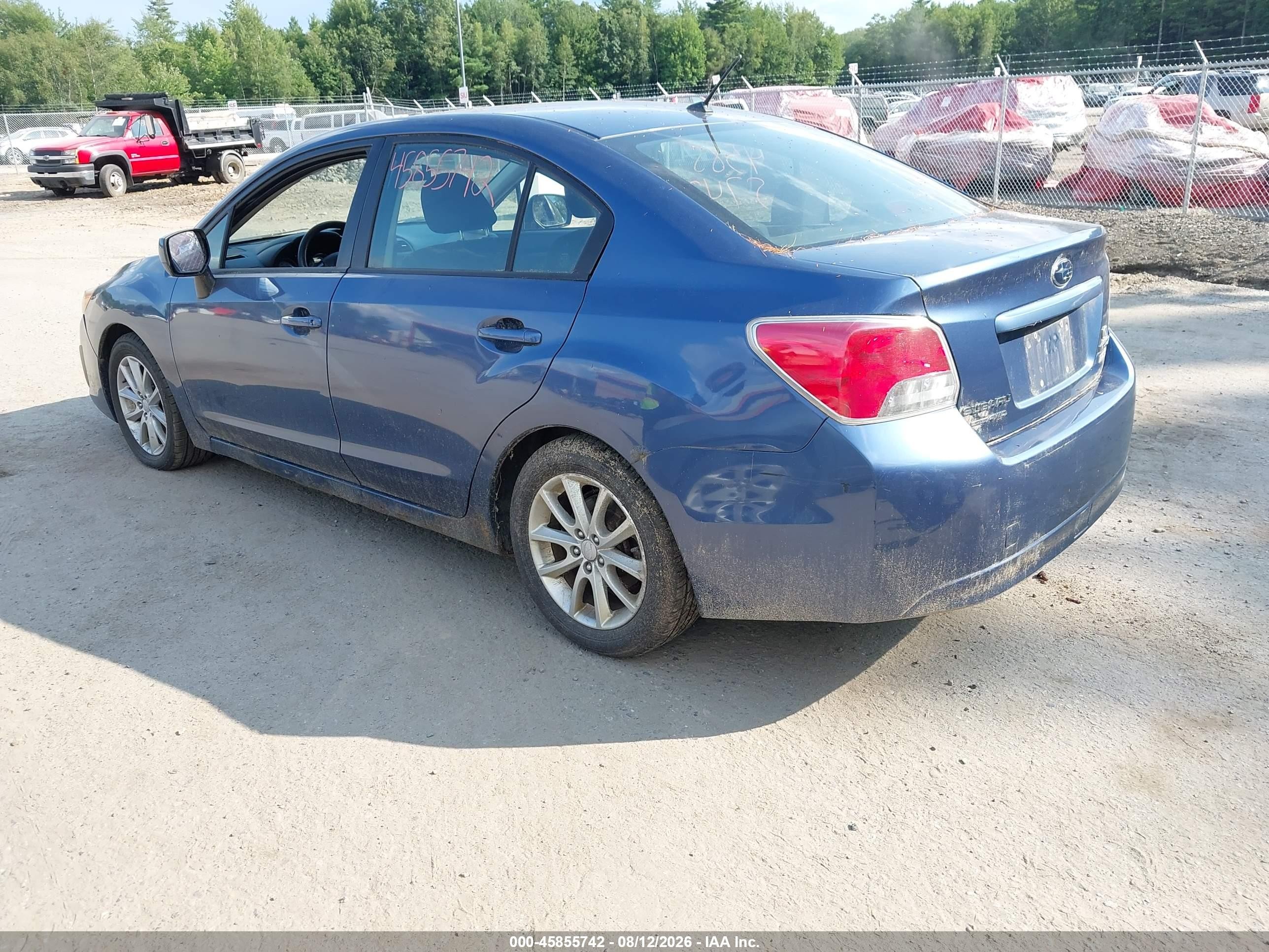 2012 Subaru Impreza 2.0i Premium Синий vin: JF1GJAC69CH019319