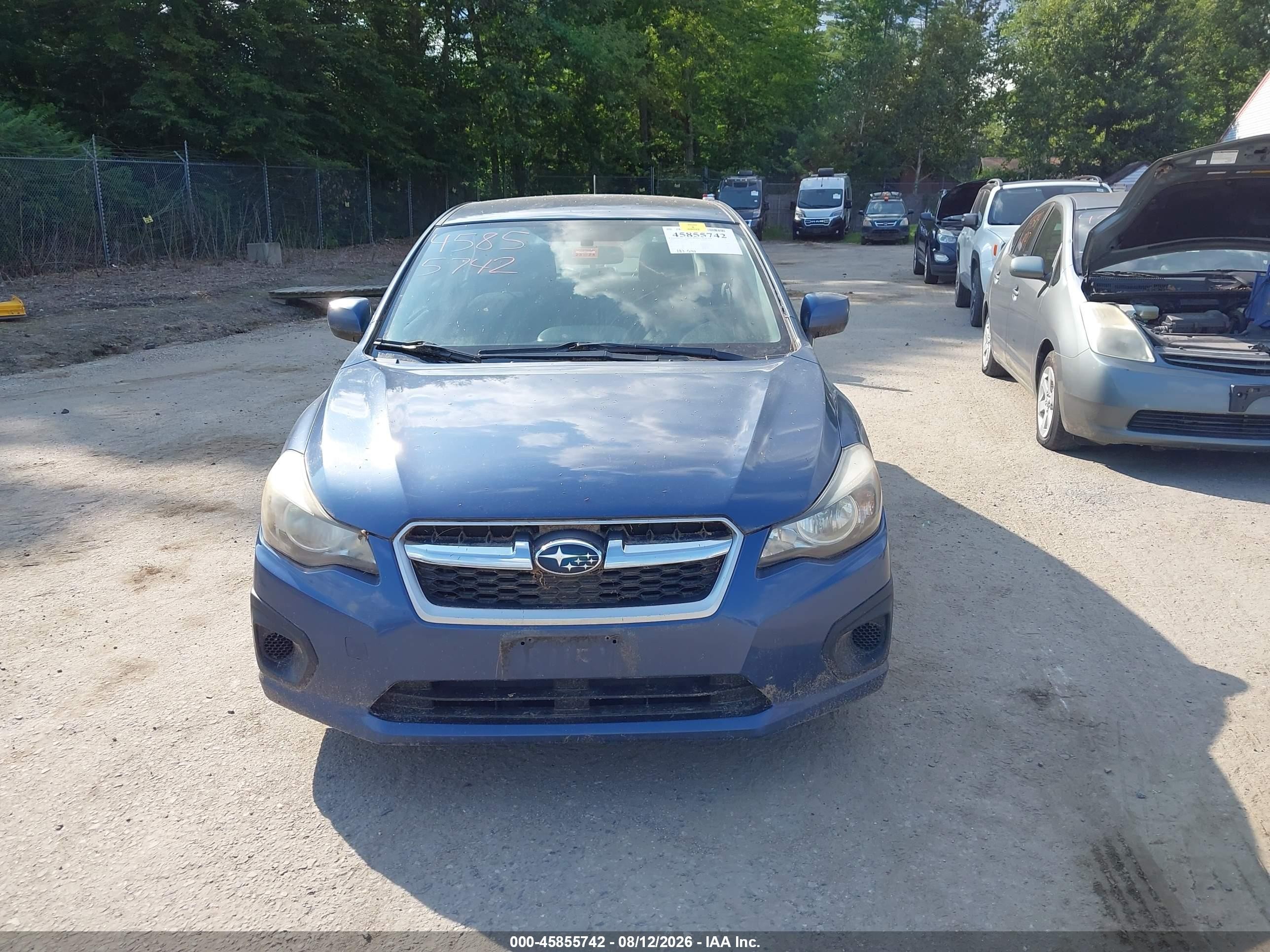 2012 Subaru Impreza 2.0i Premium Синий vin: JF1GJAC69CH019319