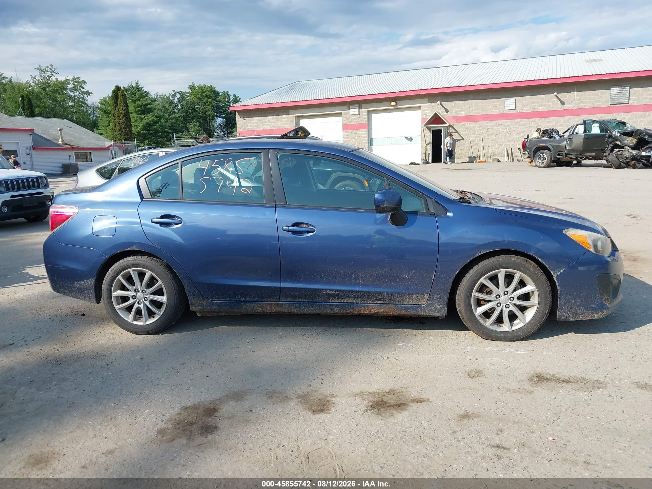 2012 Subaru Impreza 2.0i Premium Синий vin: JF1GJAC69CH019319