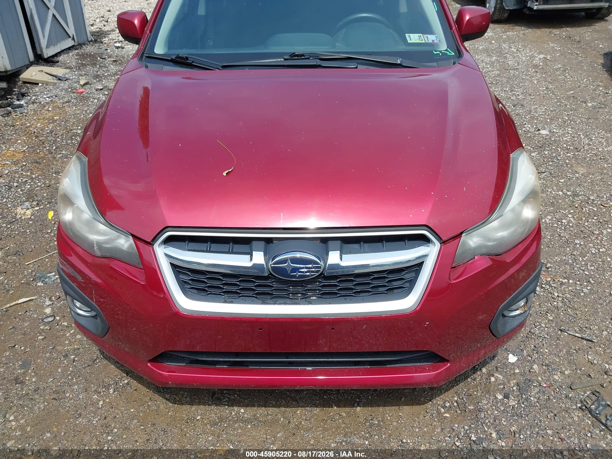 2013 Subaru Impreza 2.0i Premium Red vin: JF1GJAC69DG031297