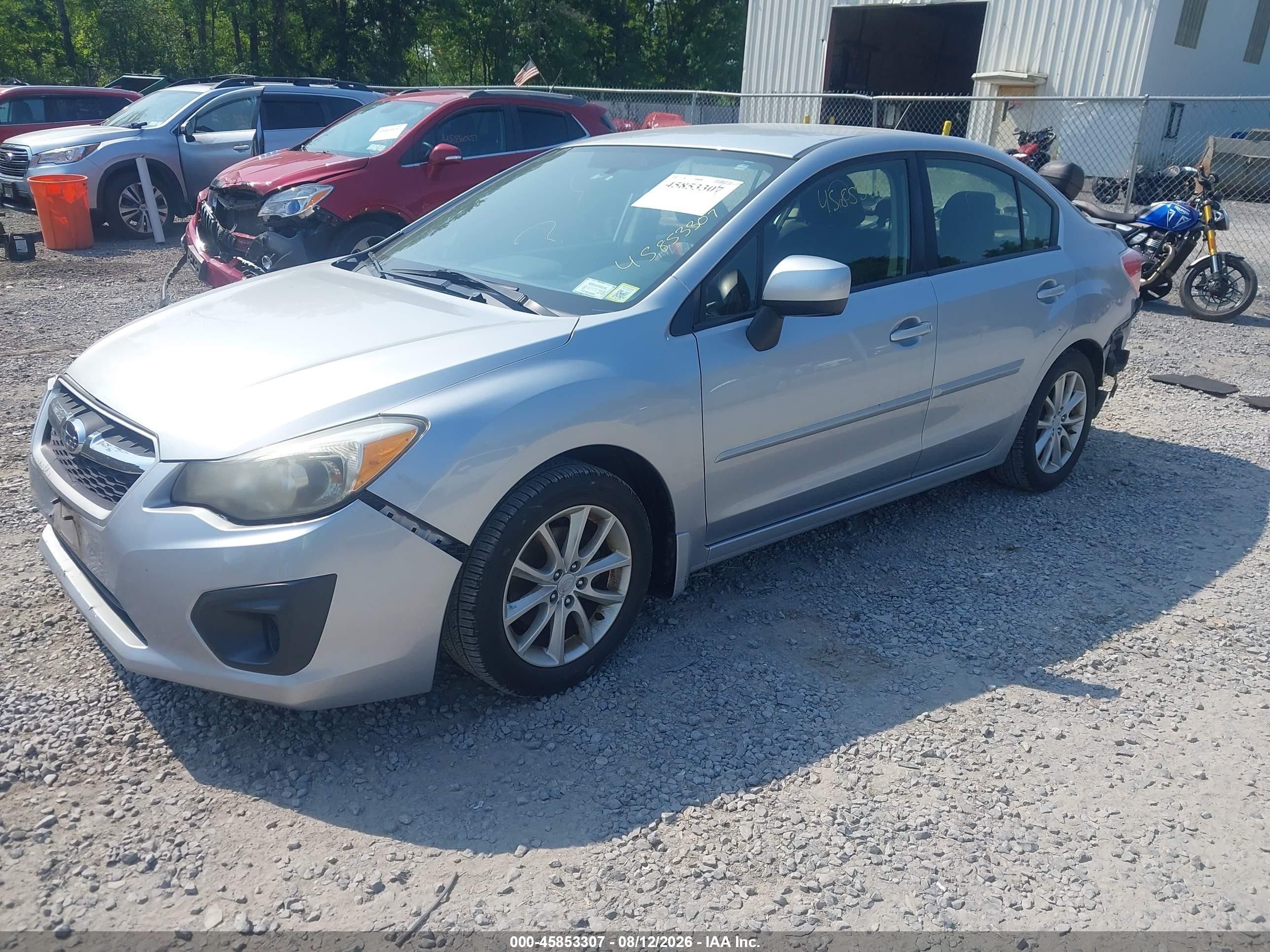 2014 Subaru Impreza 2.0i Premium Серебряный vin: JF1GJAC69EH007738