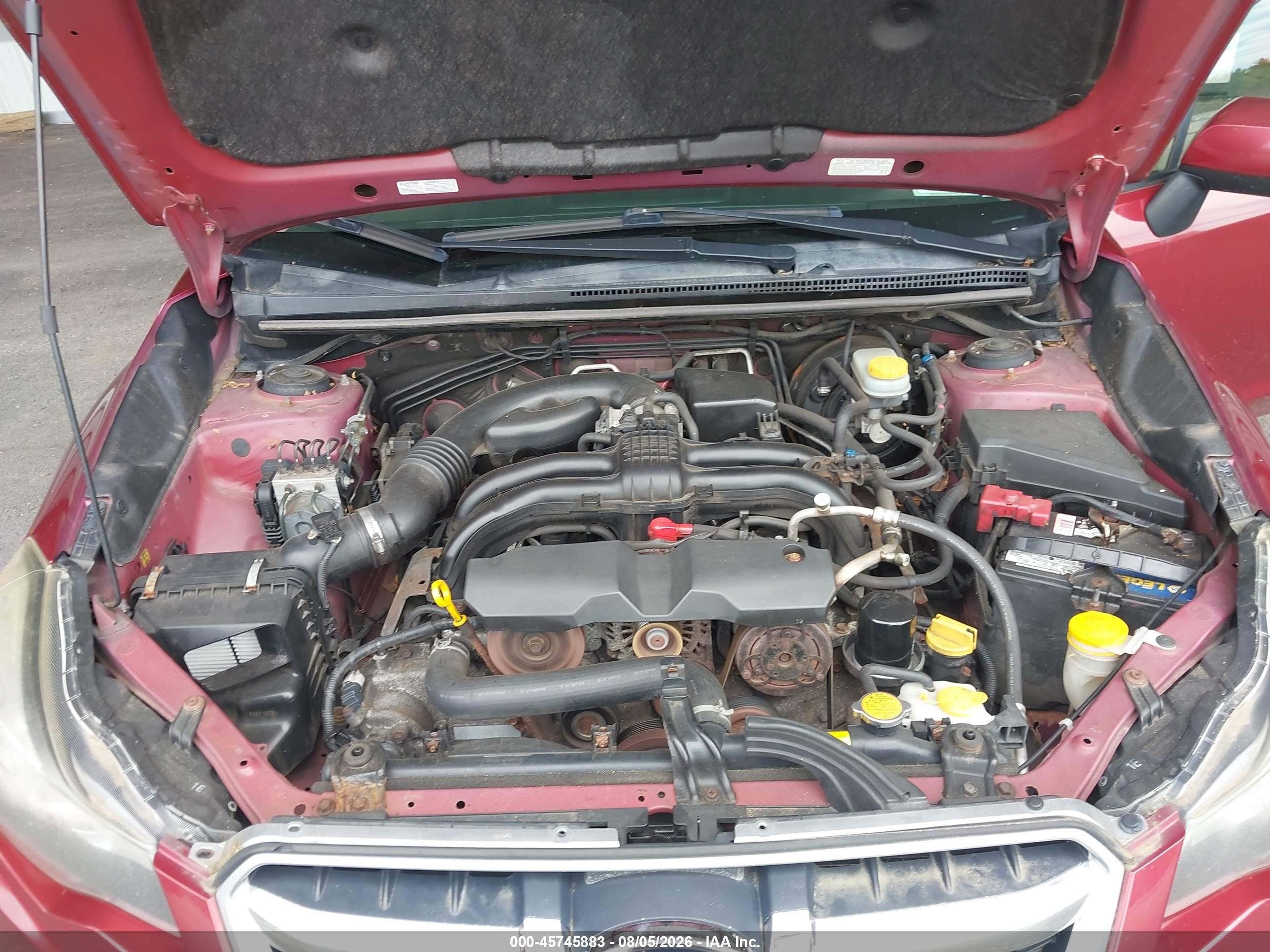 2014 Subaru Impreza 2.0i Premium Red vin: JF1GJAC69EH013488