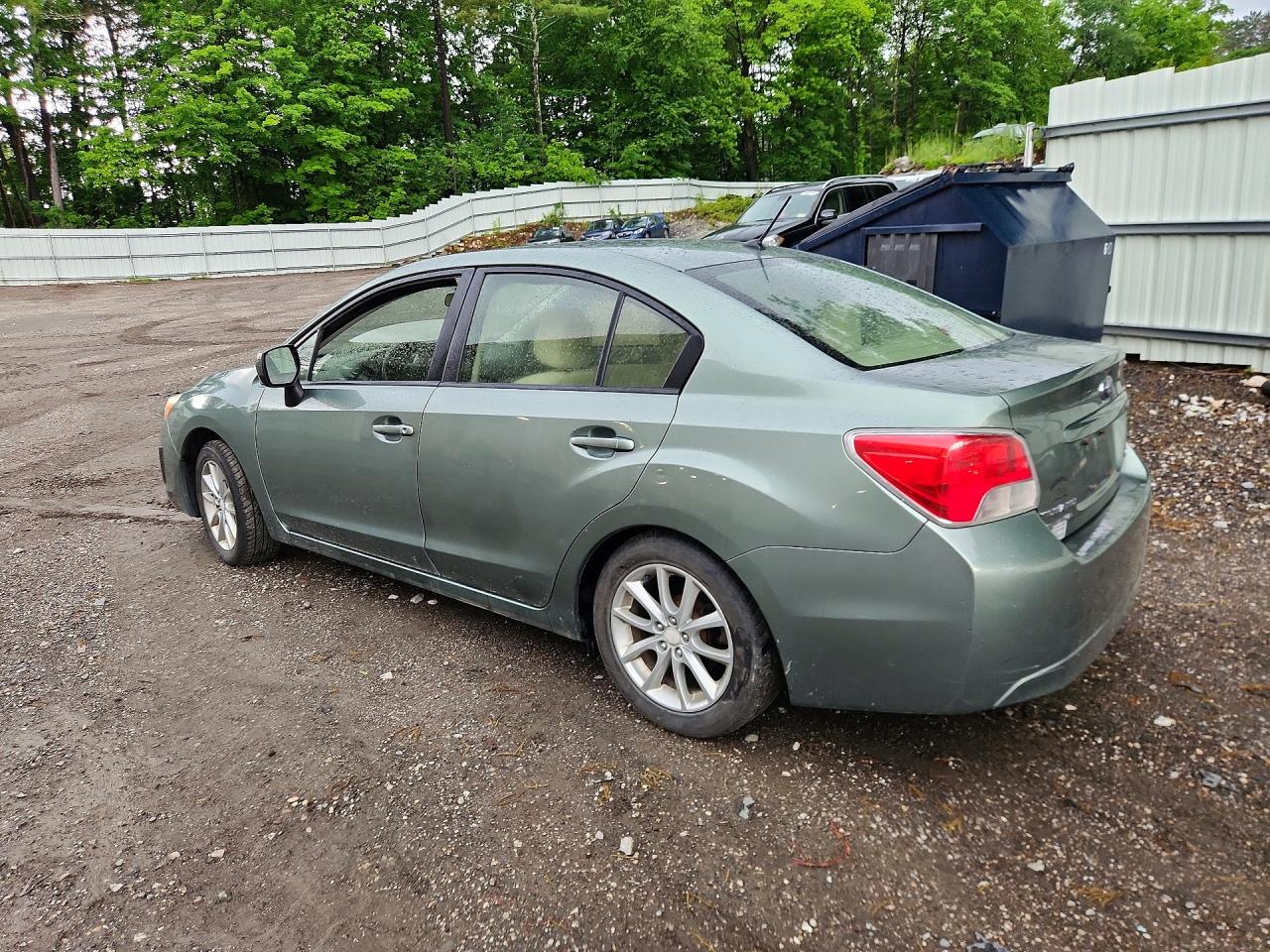 2014 Subaru Impreza Premium Green vin: JF1GJAC69EH013913