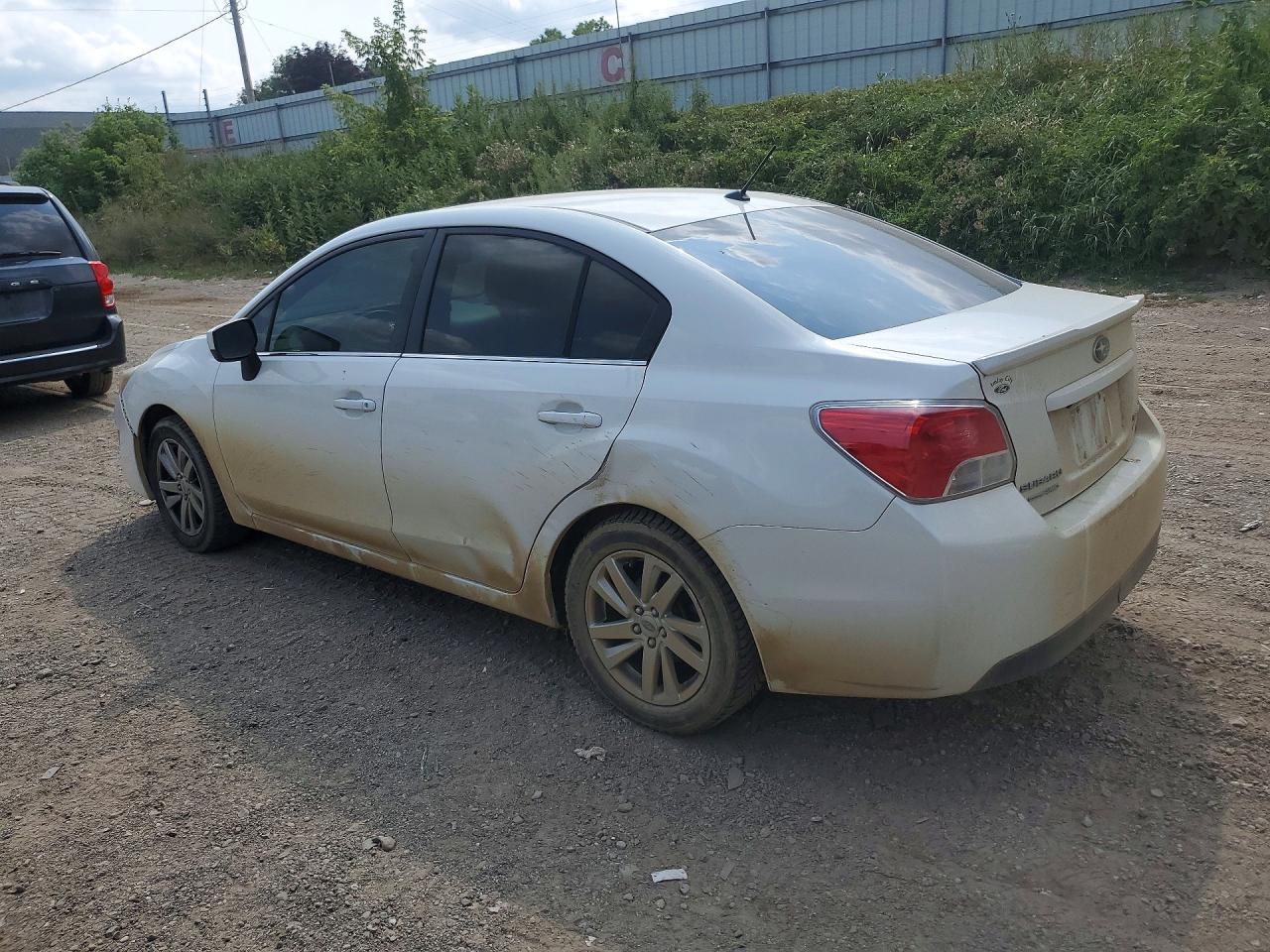 2015 Subaru Impreza Premium White vin: JF1GJAC69FH004758
