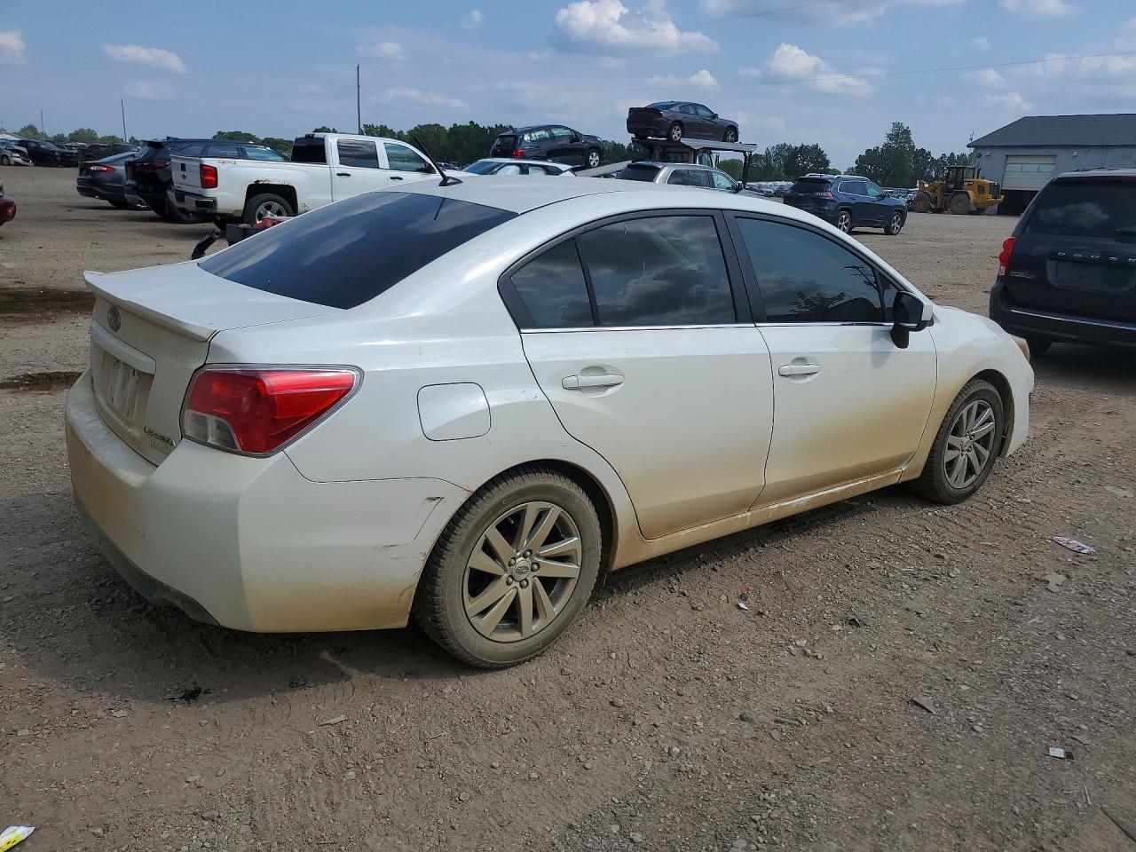 2015 Subaru Impreza Premium White vin: JF1GJAC69FH004758