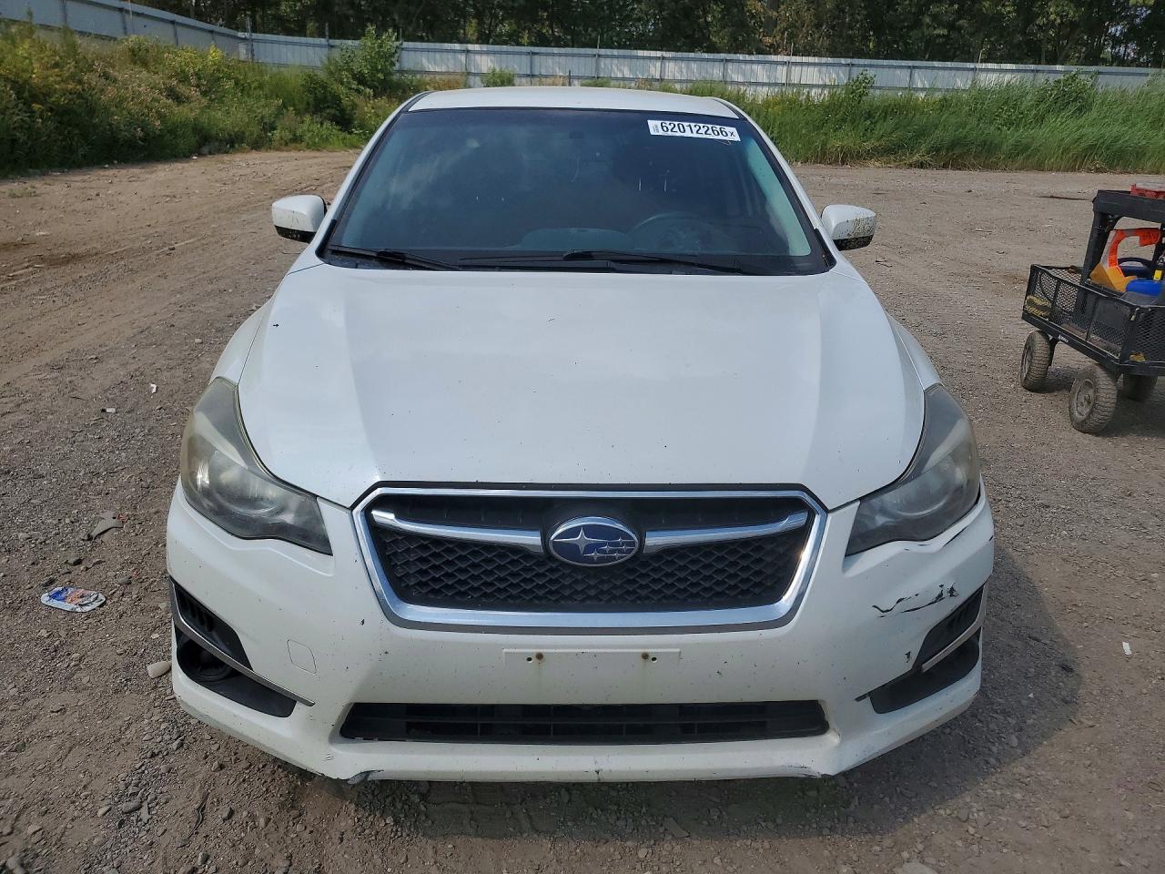 2015 Subaru Impreza Premium White vin: JF1GJAC69FH004758