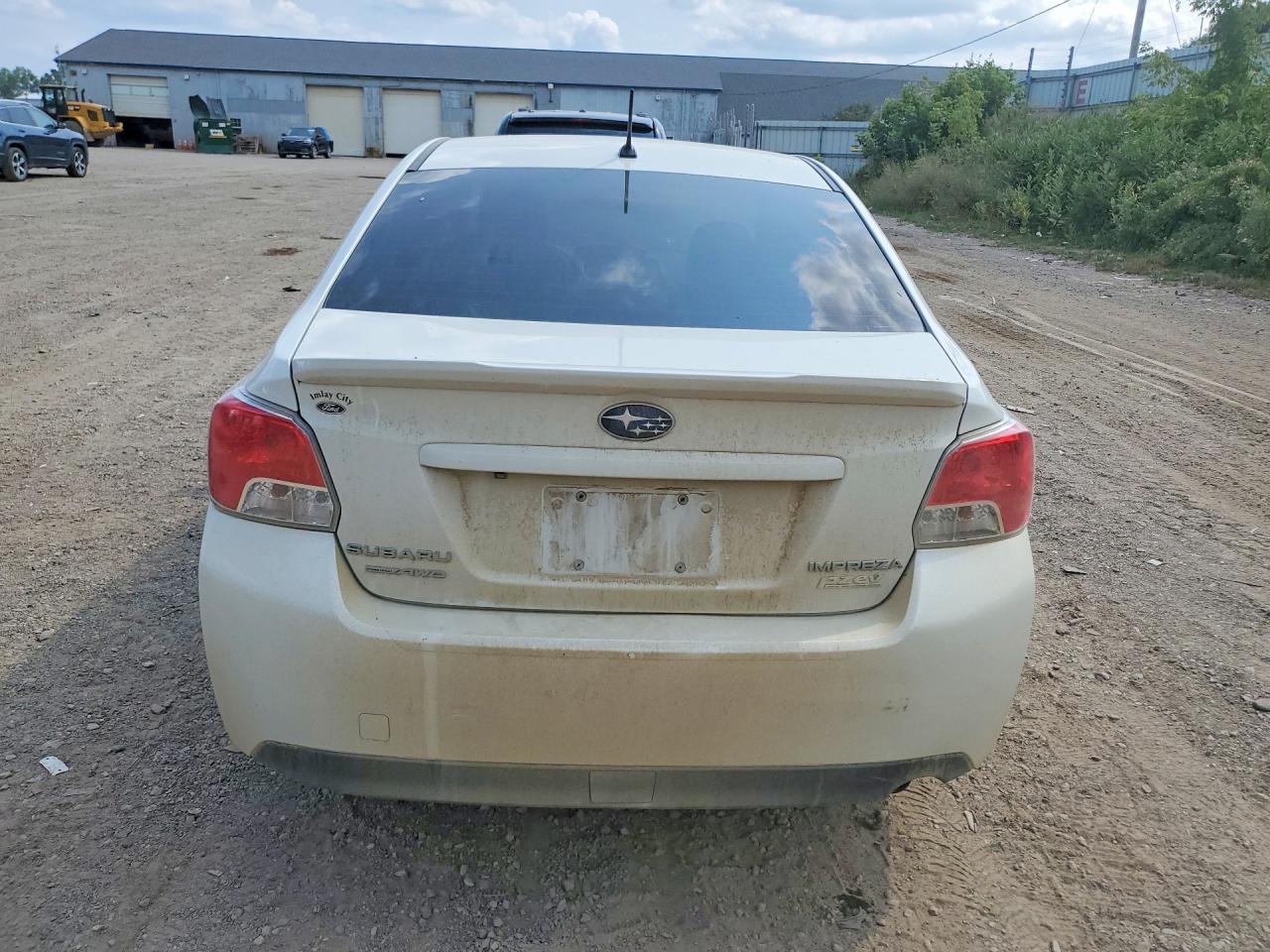2015 Subaru Impreza Premium White vin: JF1GJAC69FH004758