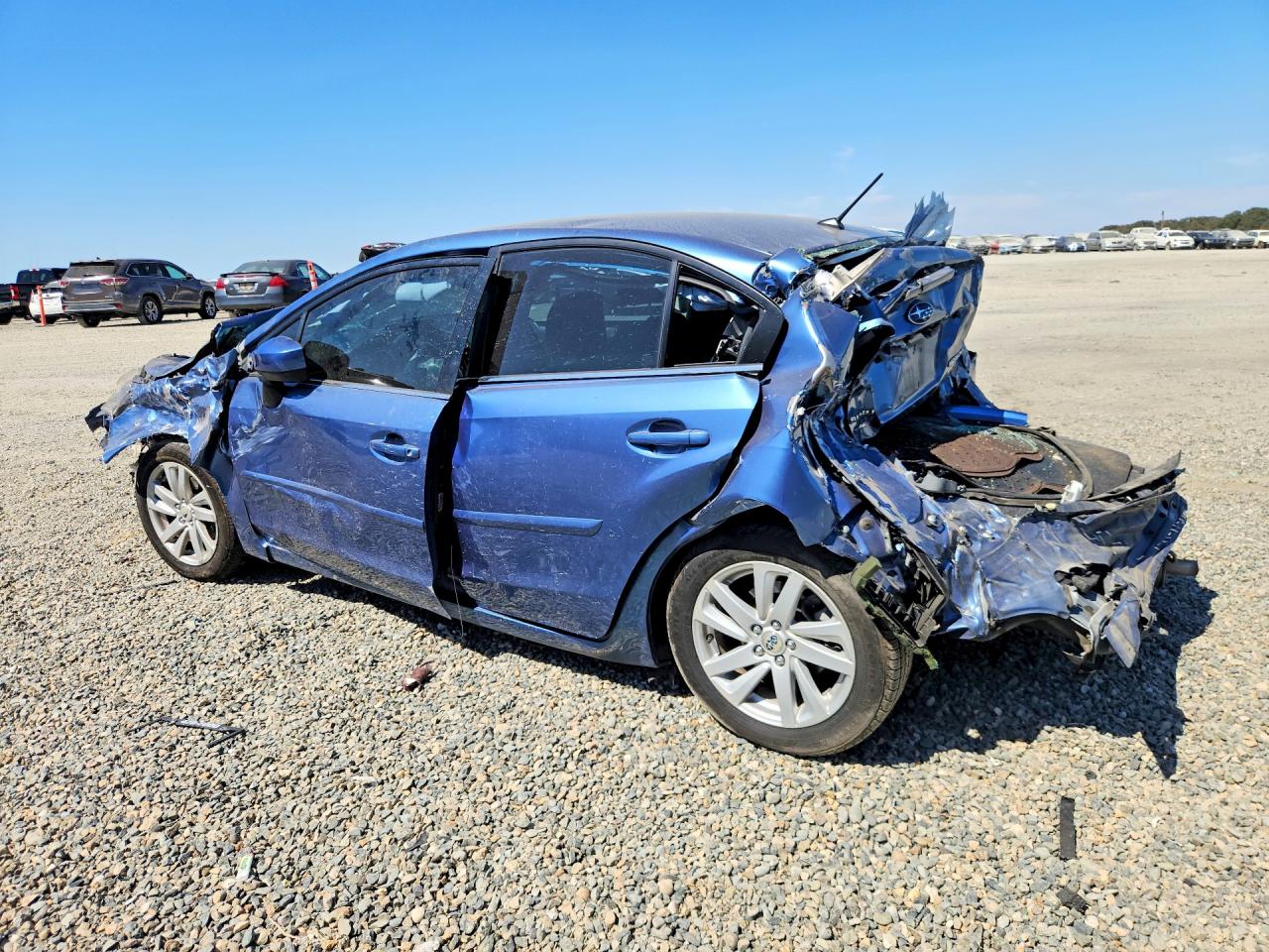 2015 Subaru Impreza Premium Blue vin: JF1GJAC69FH015680
