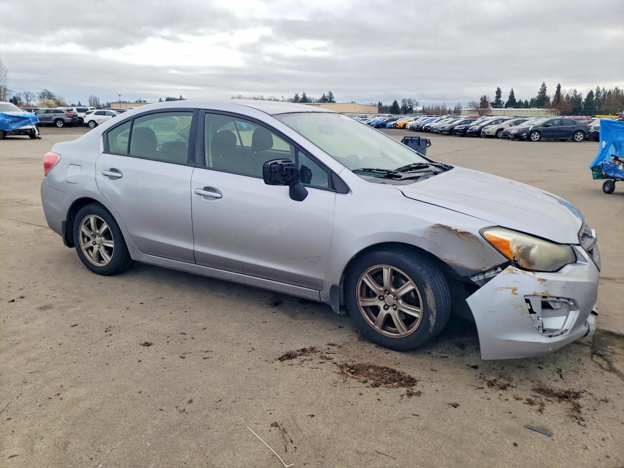 2012 Subaru Impreza Premium Серебряный vin: JF1GJAC6XCH014985