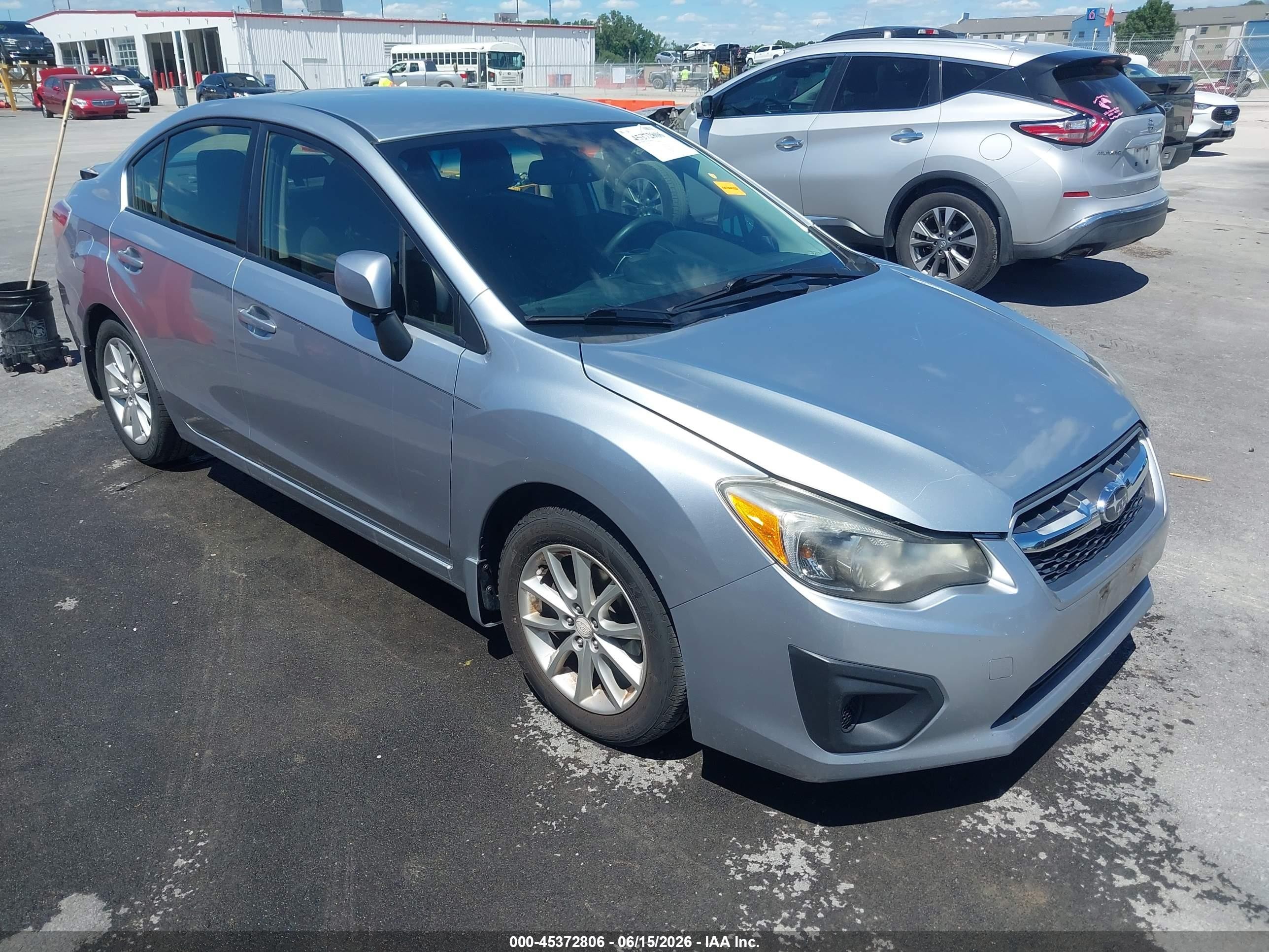 2013 Subaru Impreza 2.0i Premium Silver vin: JF1GJAC6XDH012915