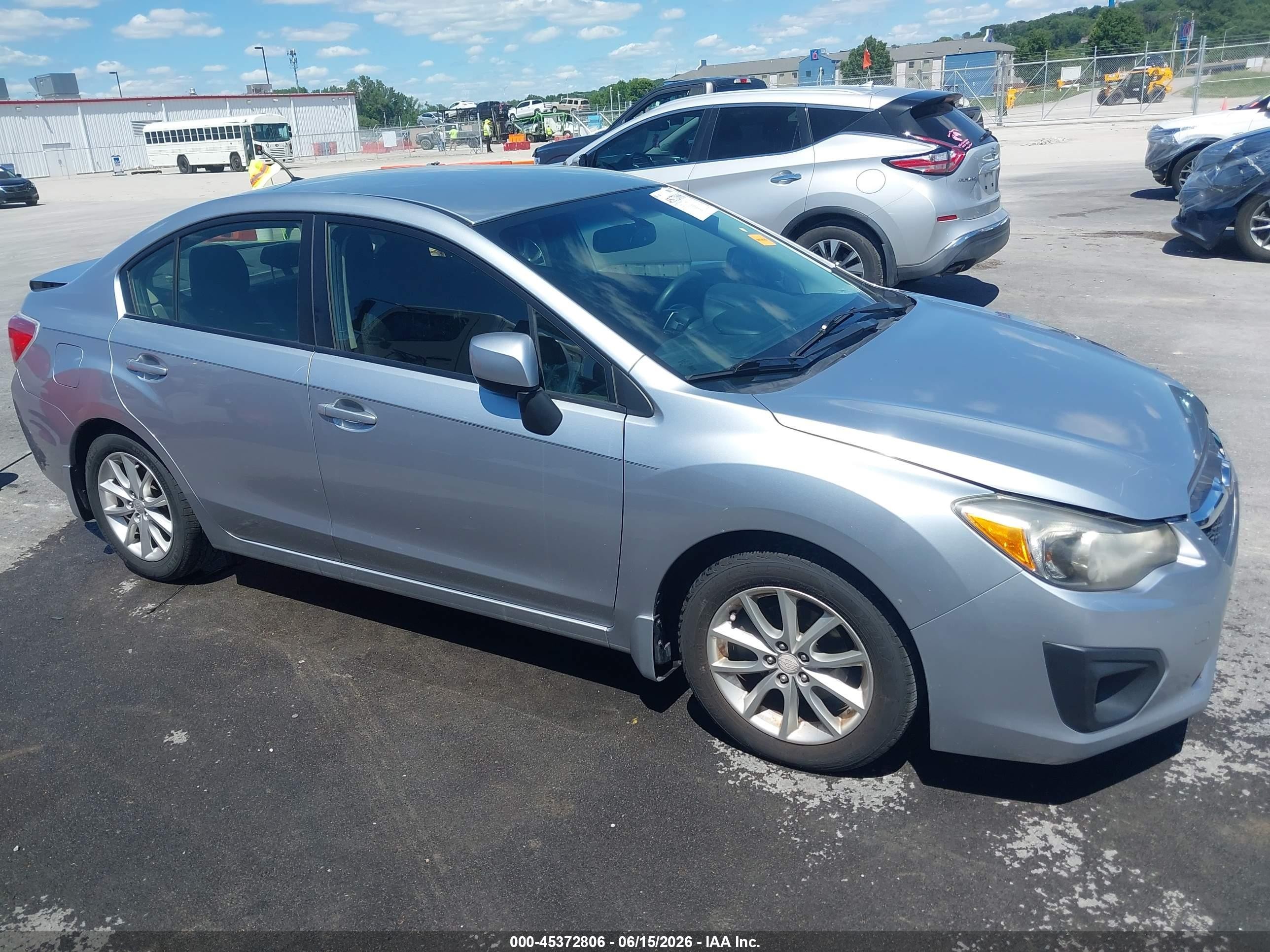 2013 Subaru Impreza 2.0i Premium Silver vin: JF1GJAC6XDH012915