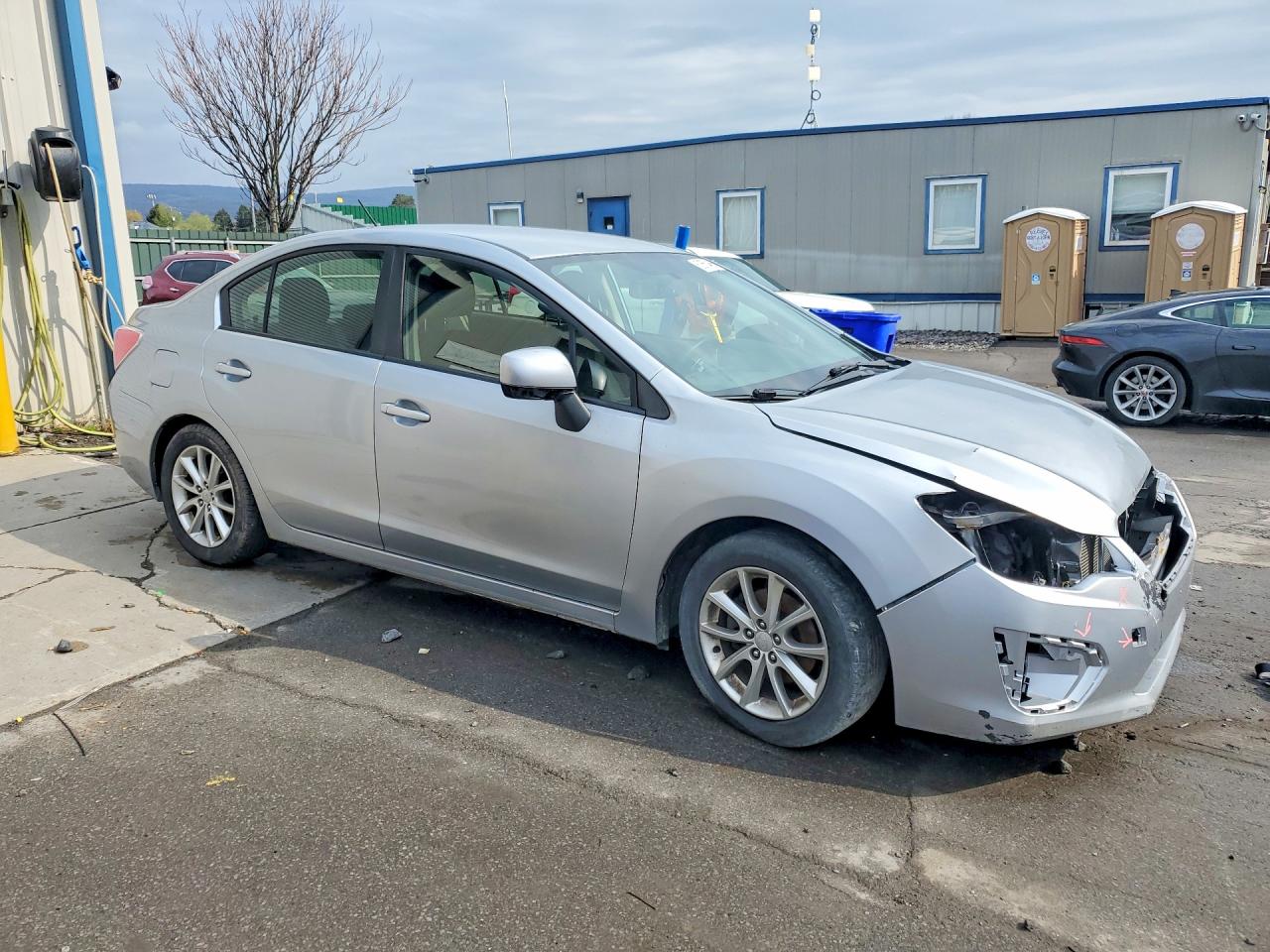 2013 Subaru Impreza Premium Silver vin: JF1GJAC6XDH019699