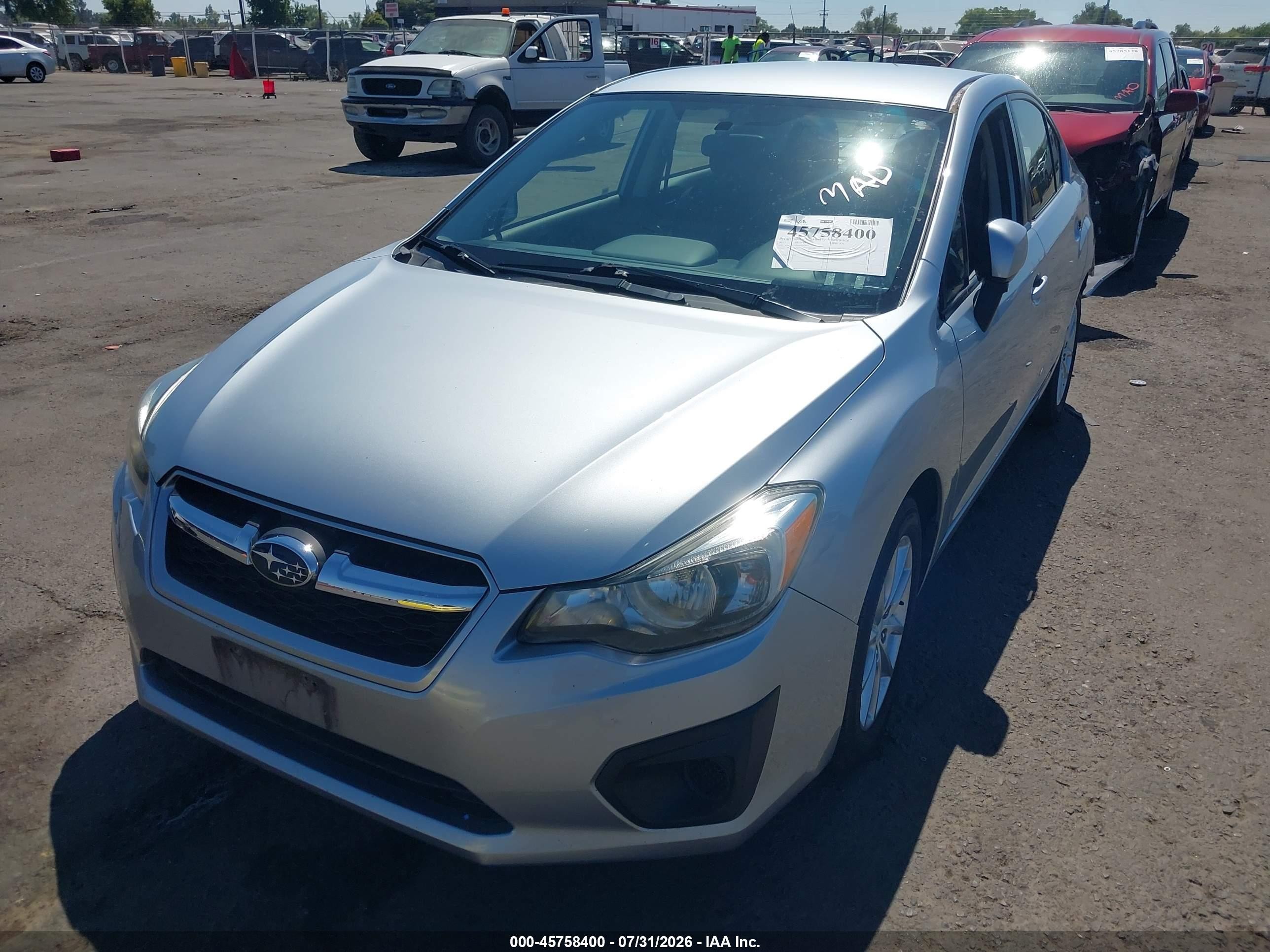 2013 Subaru Impreza 2.0i Premium Gray vin: JF1GJAC6XDH023851