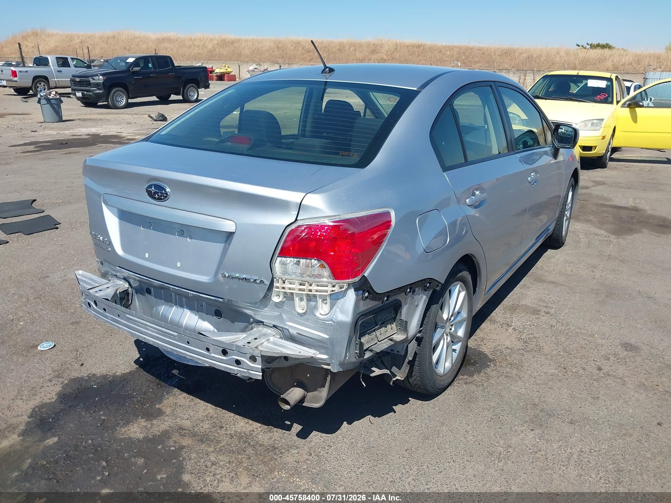 2013 Subaru Impreza 2.0i Premium Gray vin: JF1GJAC6XDH023851