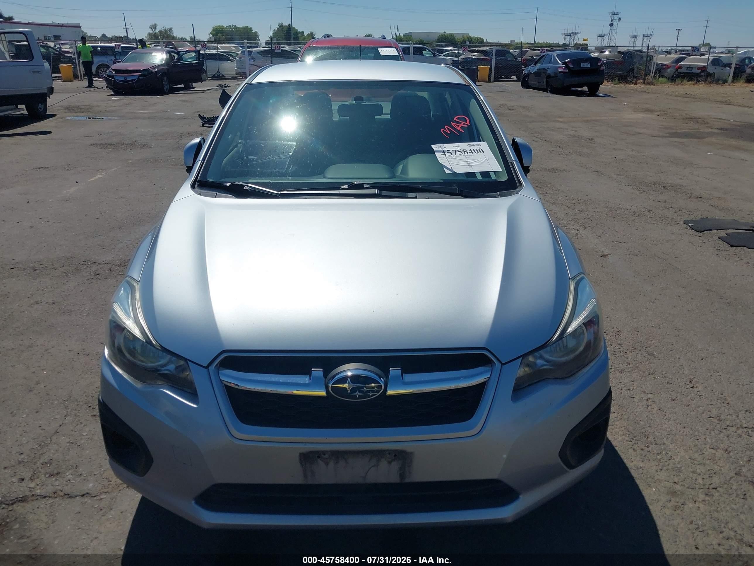2013 Subaru Impreza 2.0i Premium Gray vin: JF1GJAC6XDH023851