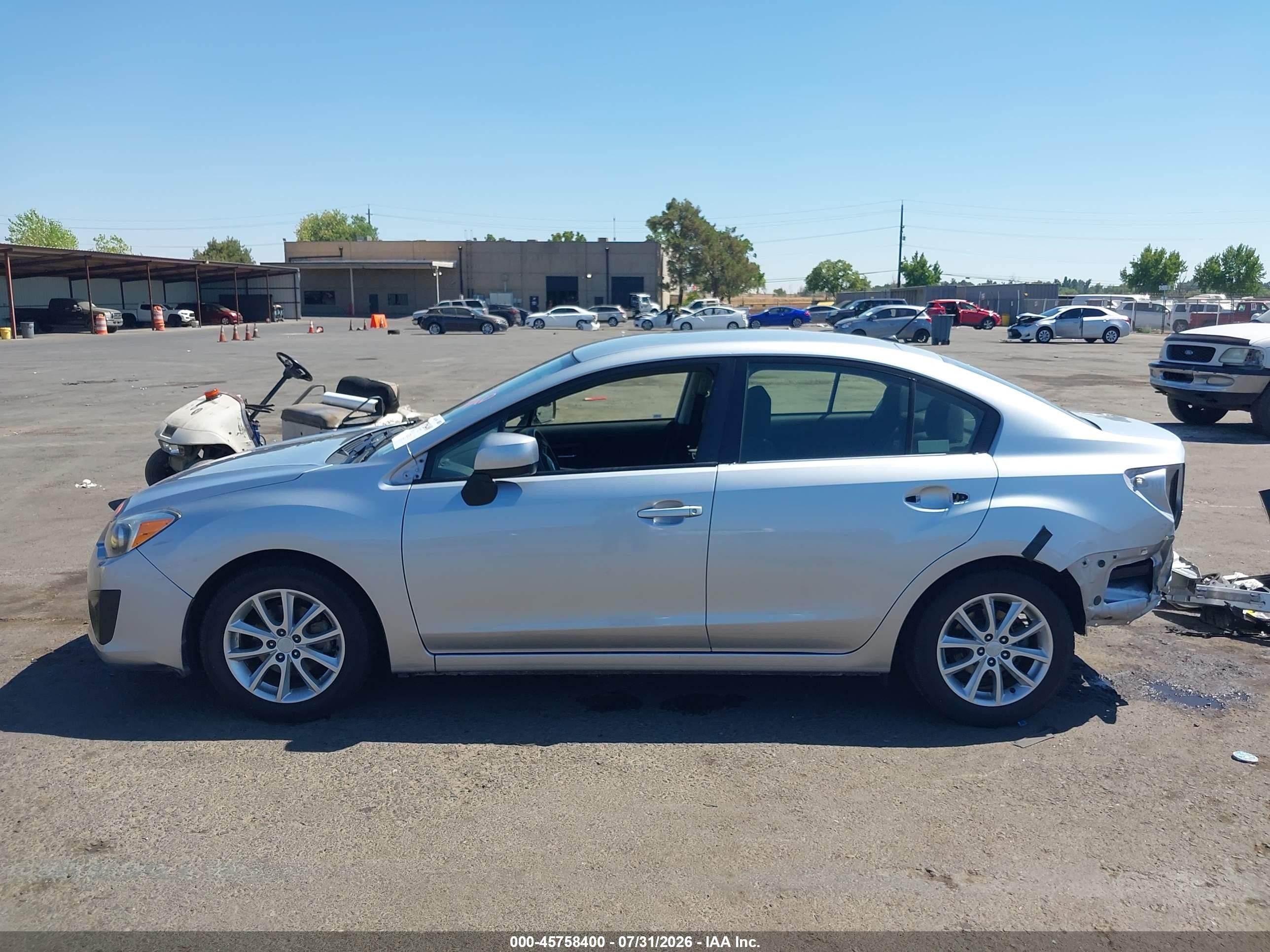 2013 Subaru Impreza 2.0i Premium Gray vin: JF1GJAC6XDH023851
