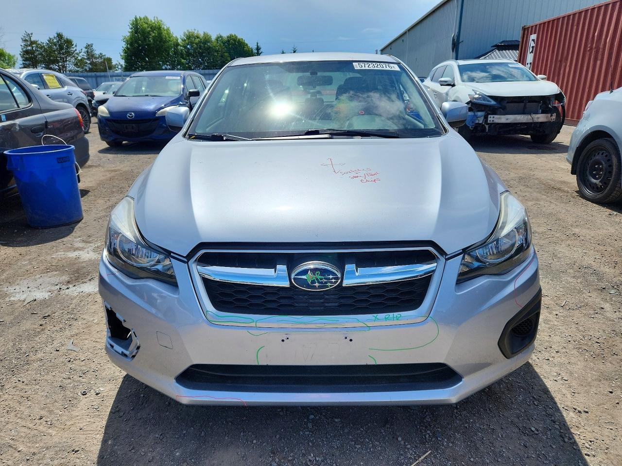 2013 Subaru Impreza Premium Silver vin: JF1GJAC6XDH026202