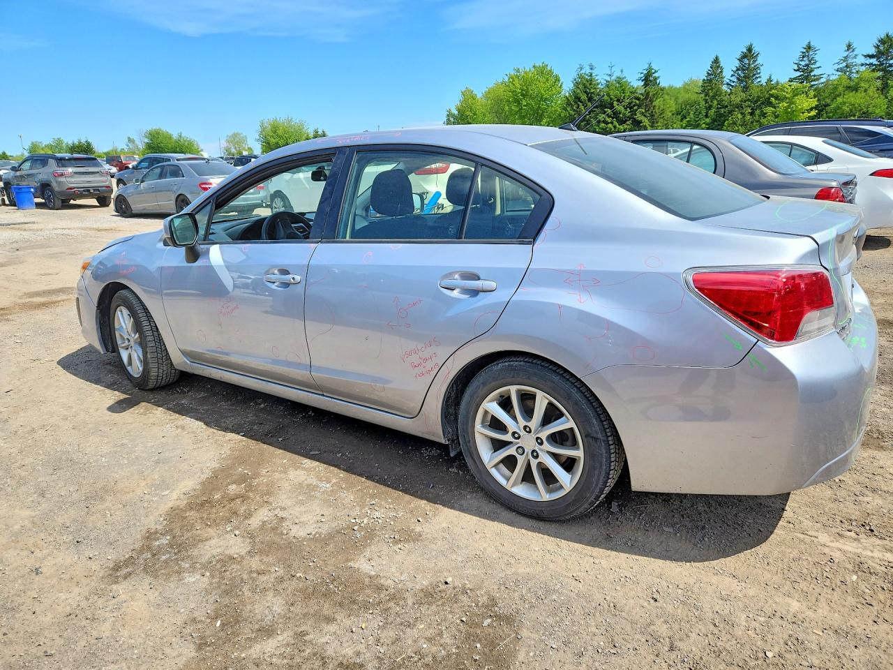 2013 Subaru Impreza Premium Silver vin: JF1GJAC6XDH026202