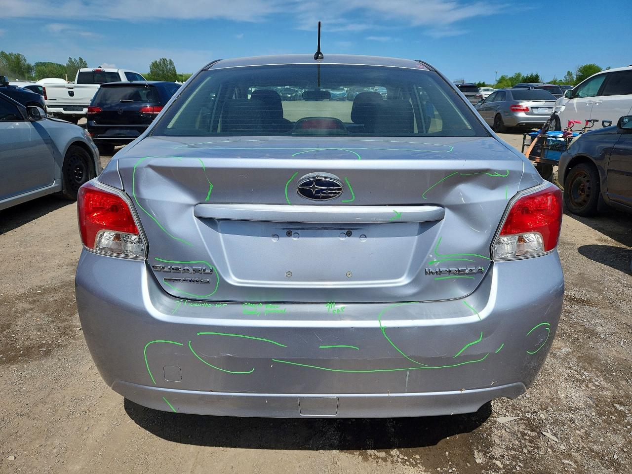2013 Subaru Impreza Premium Silver vin: JF1GJAC6XDH026202