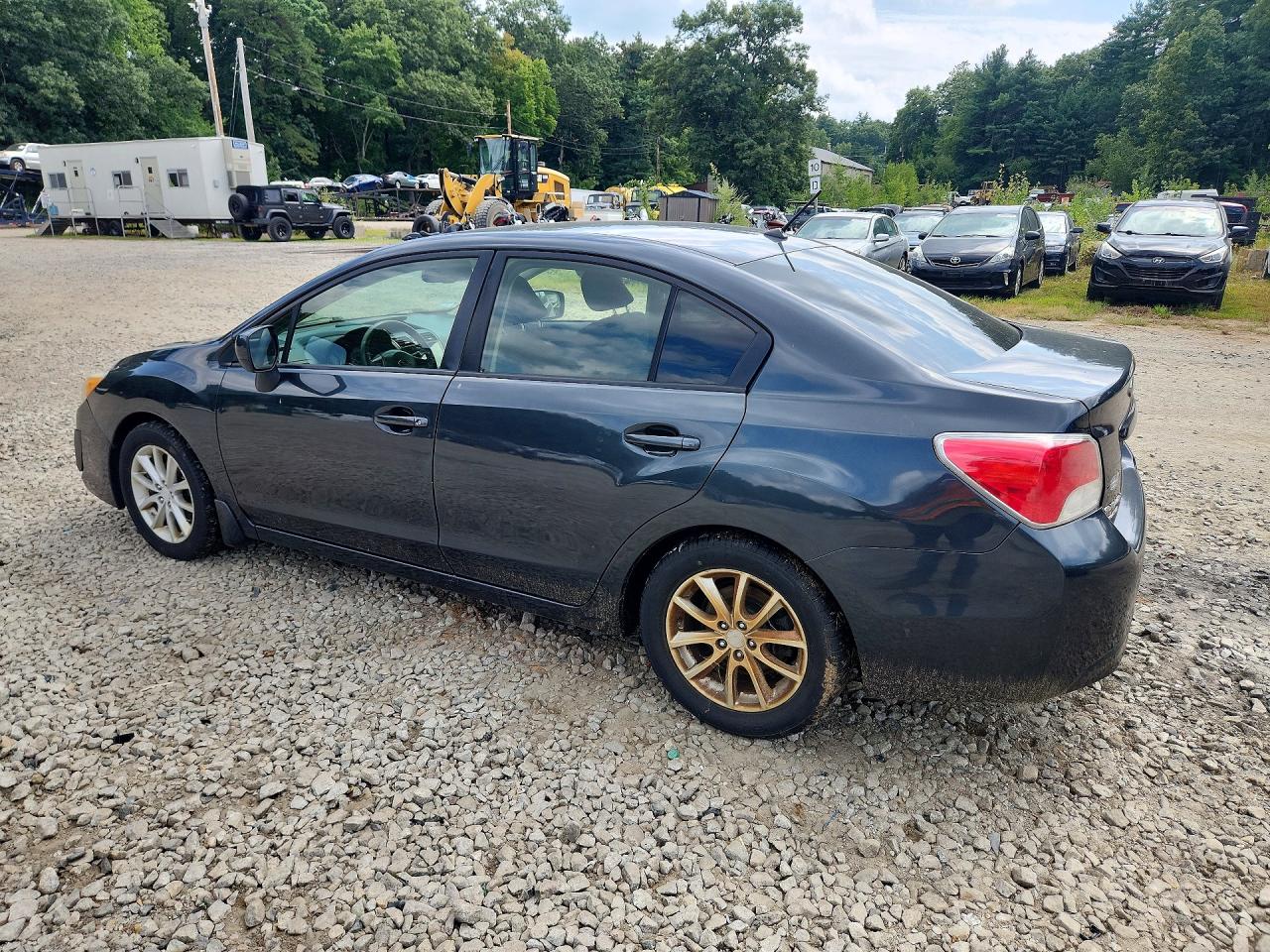 2014 Subaru Impreza Premium Gray vin: JF1GJAC6XEH018585