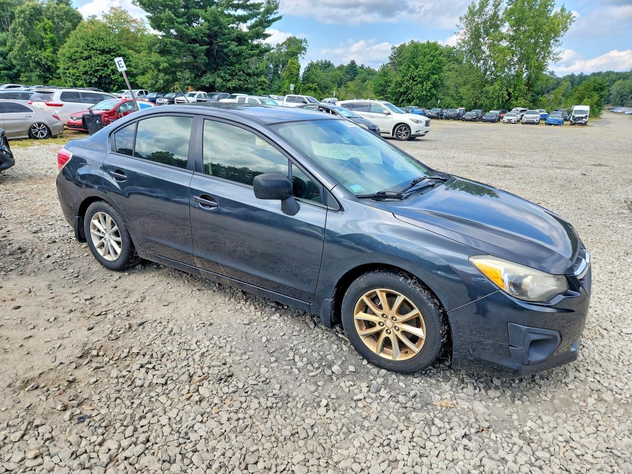 2014 Subaru Impreza Premium Gray vin: JF1GJAC6XEH018585