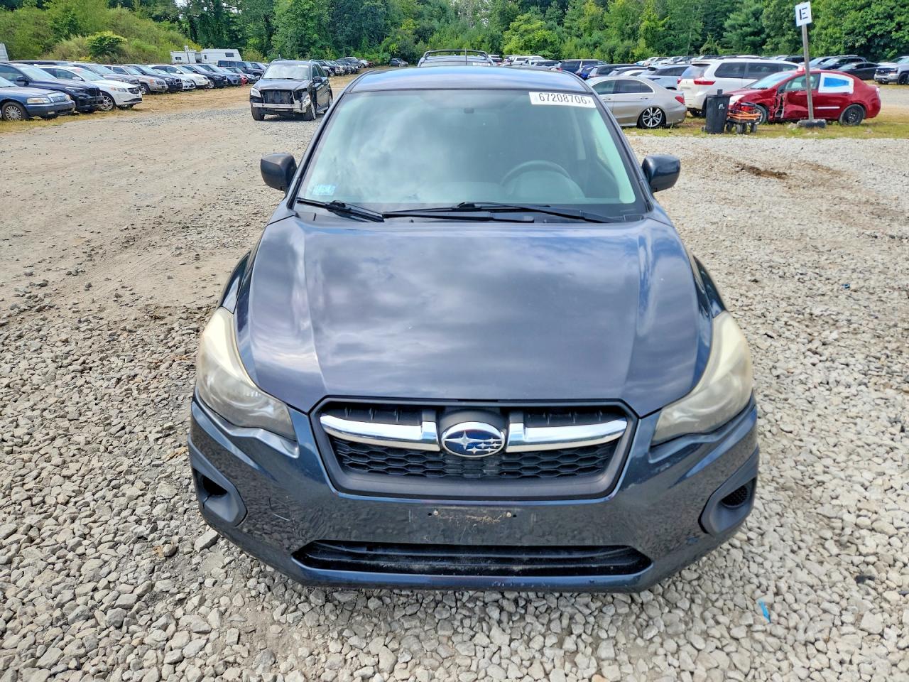 2014 Subaru Impreza Premium Gray vin: JF1GJAC6XEH018585