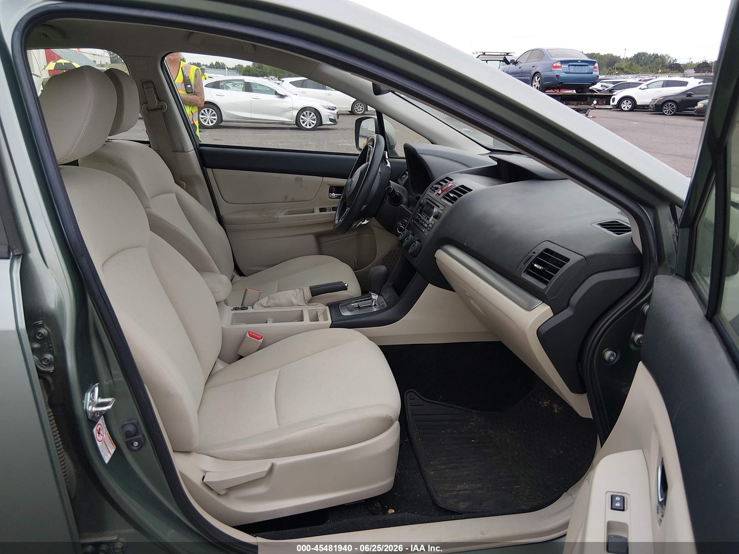 2014 Subaru Impreza 2.0i Premium Green vin: JF1GJAC6XEH025276