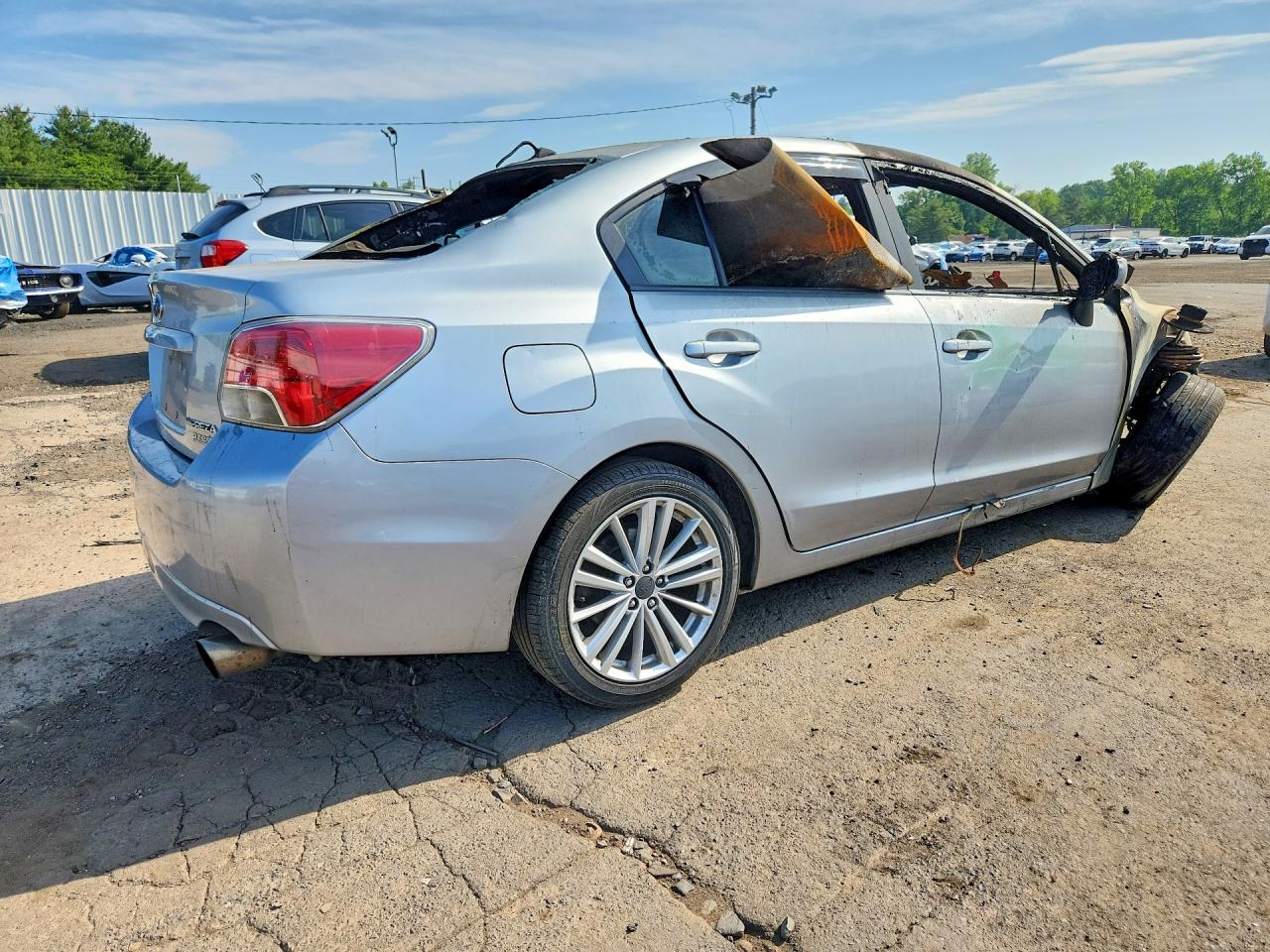 2013 Subaru Impreza Premium Gray vin: JF1GJAD60DG023149