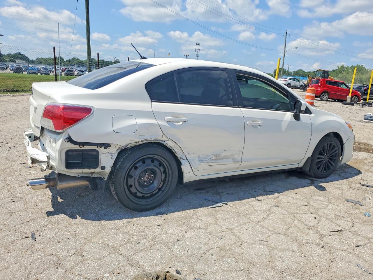 2013 Subaru Impreza Premium White vin: JF1GJAD60DH012968