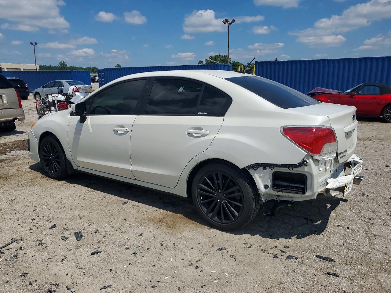 2013 Subaru Impreza Premium White vin: JF1GJAD60DH012968